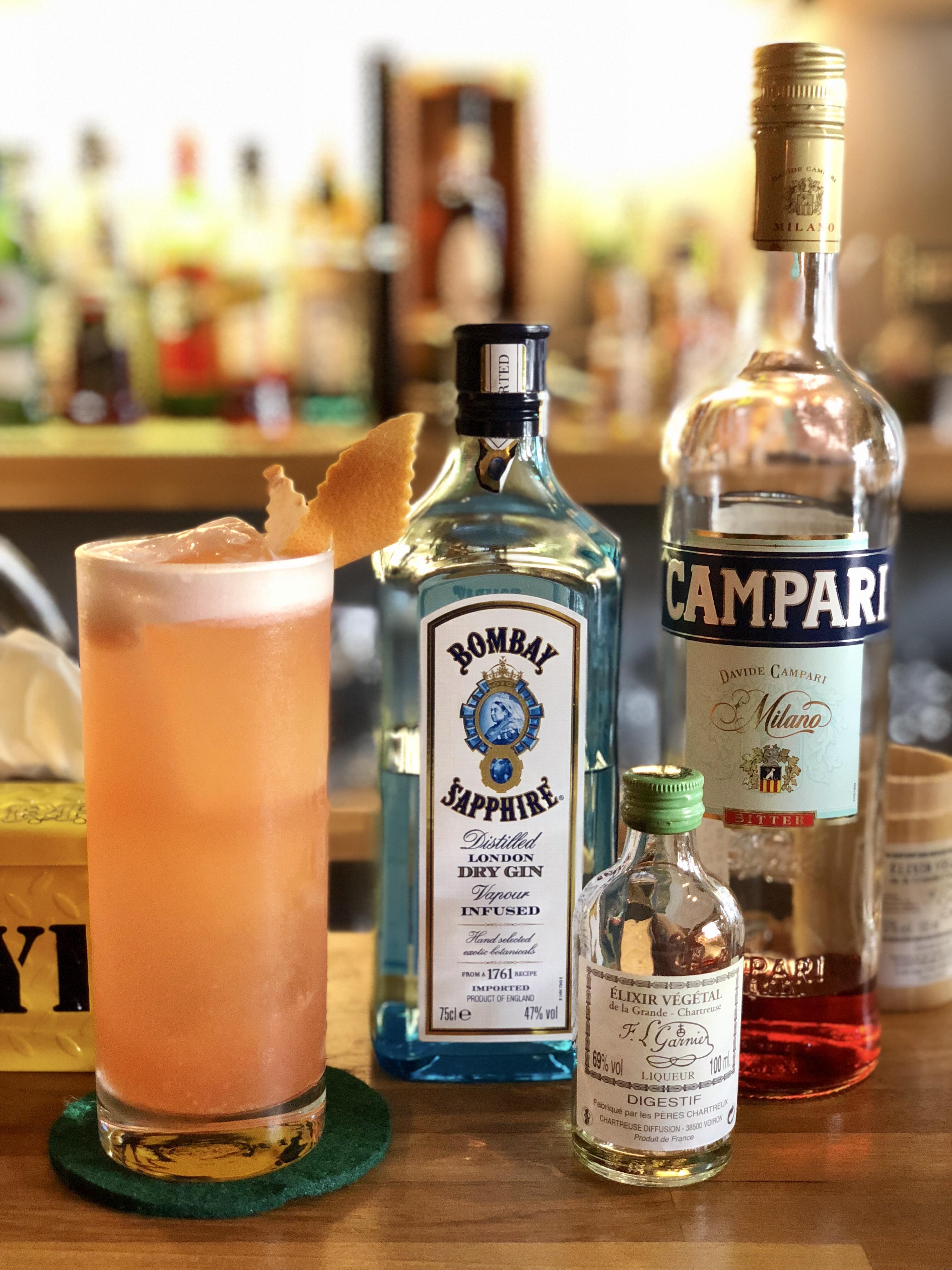 Campari Fizz from Always with light ginger beer r/cocktails