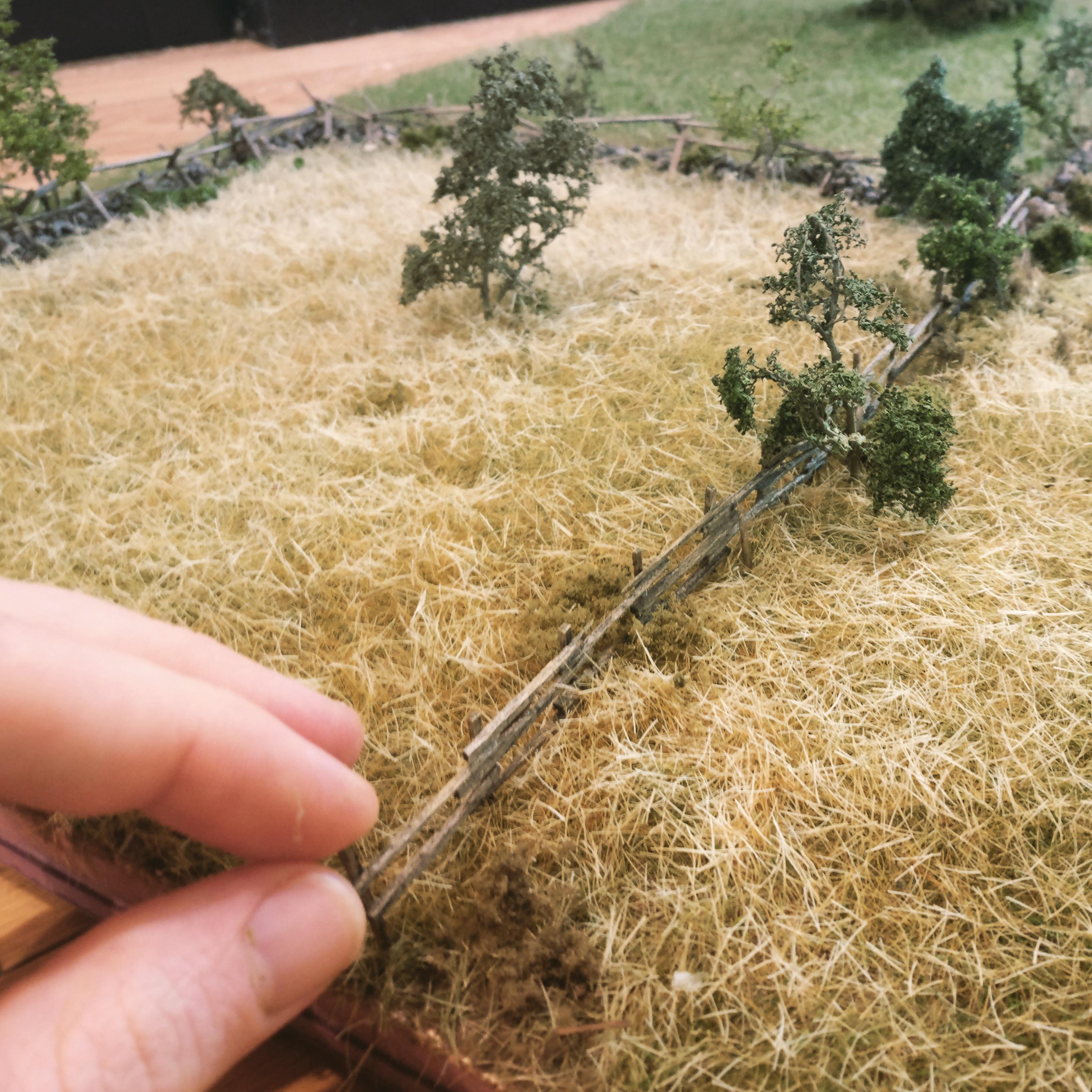 Getting my layout ready for the battle of Gettysburg. Pickett's charge in 187 scale. r/dioramas