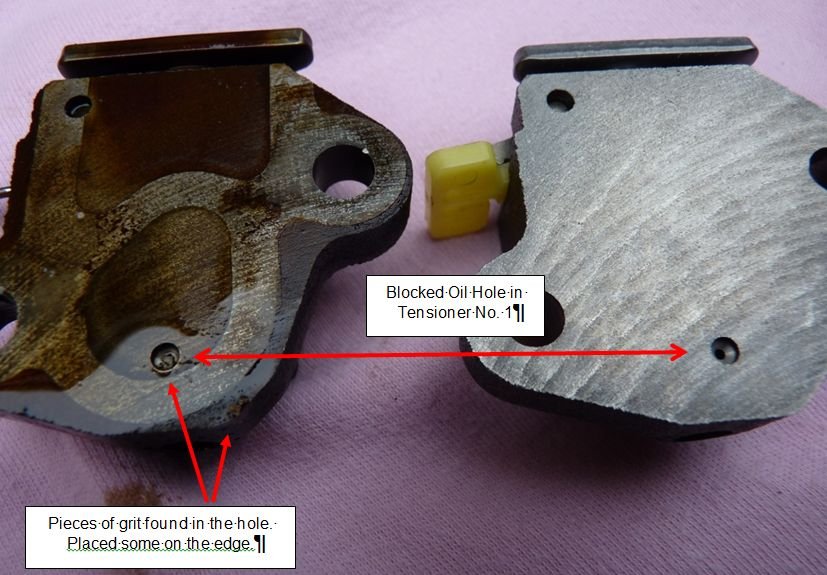 This timing chain tensioner clogs and destroys the engine. What product