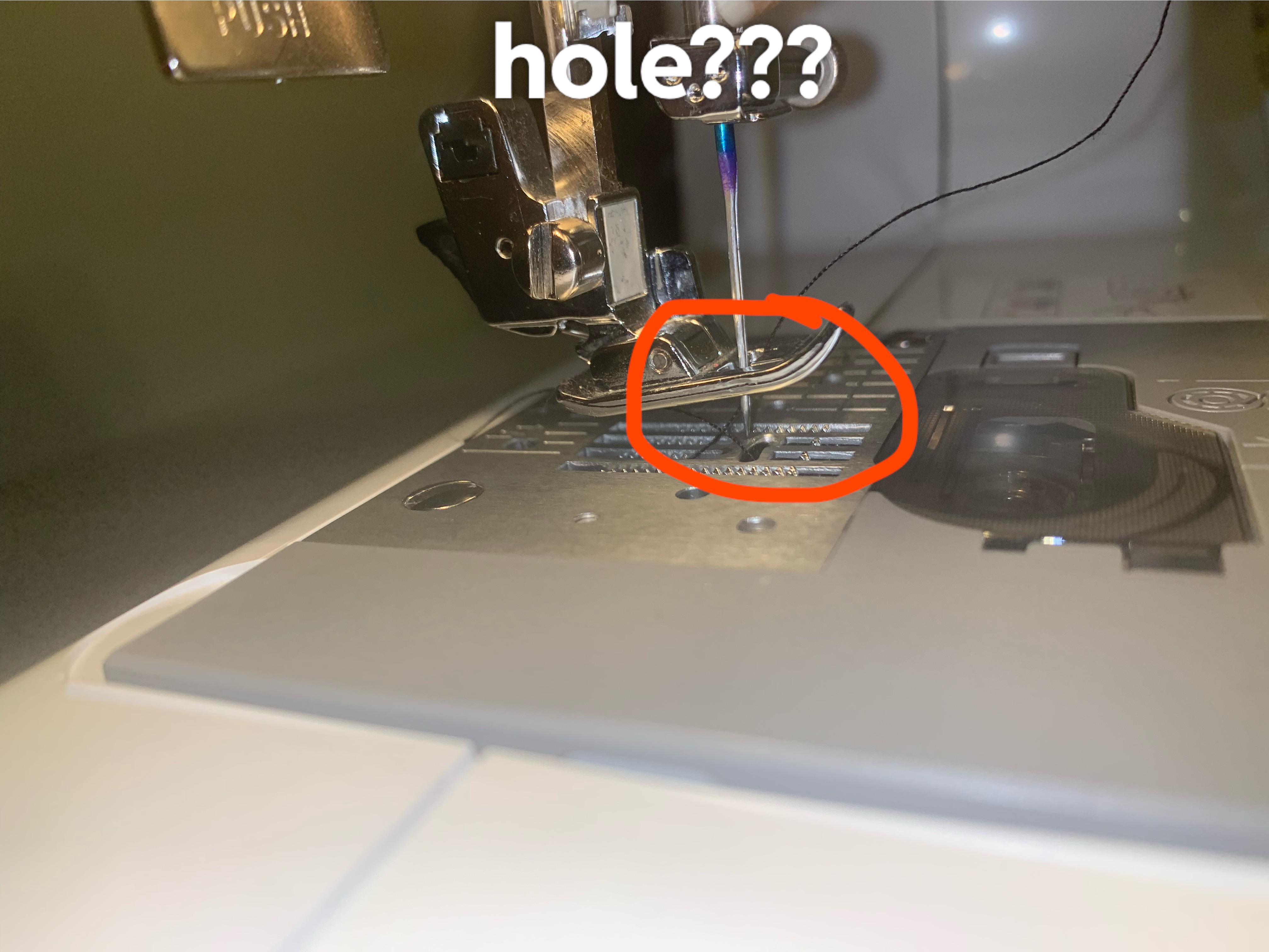 My needle won’t line up with the hole in my sewing machine, it keeps