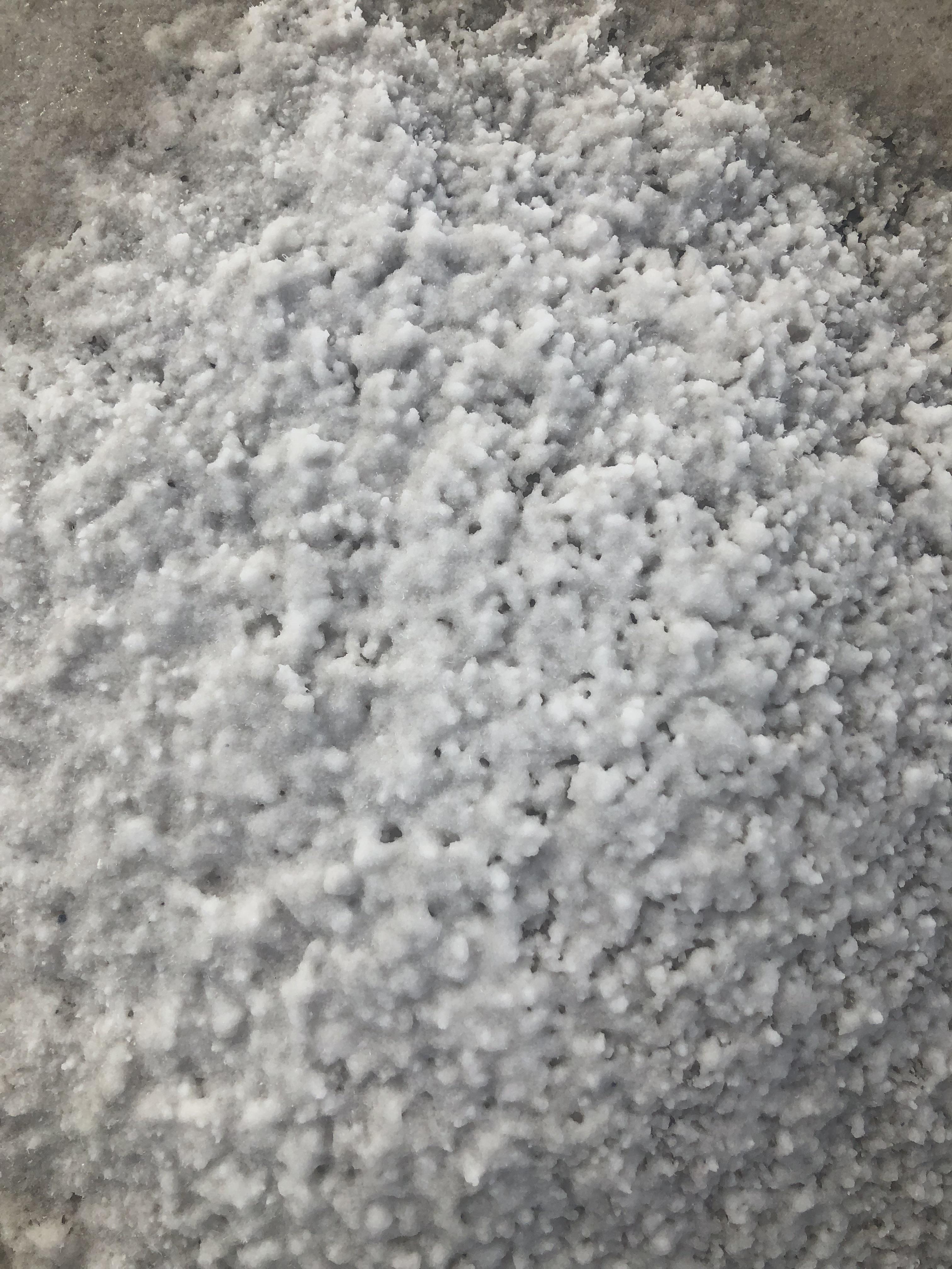 Upclose image of a salt deposit in the great salt flats in the western