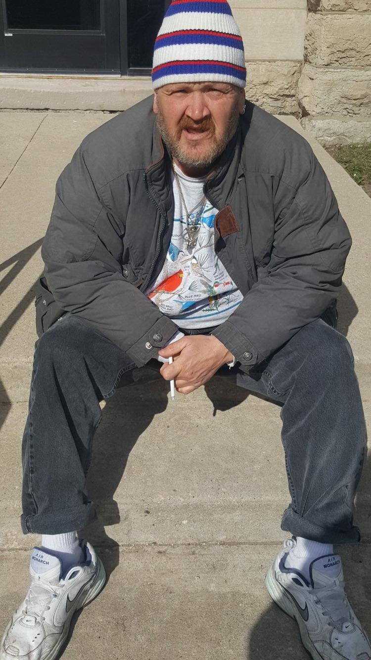 This homeless guy from a local Facebook page looks like he could be