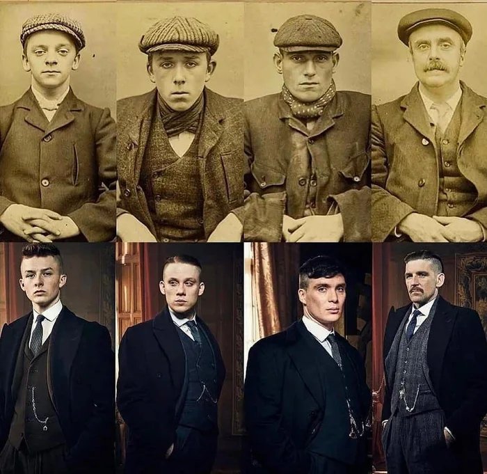 1919 the real Peaky Blinders and now, the actors who played them r