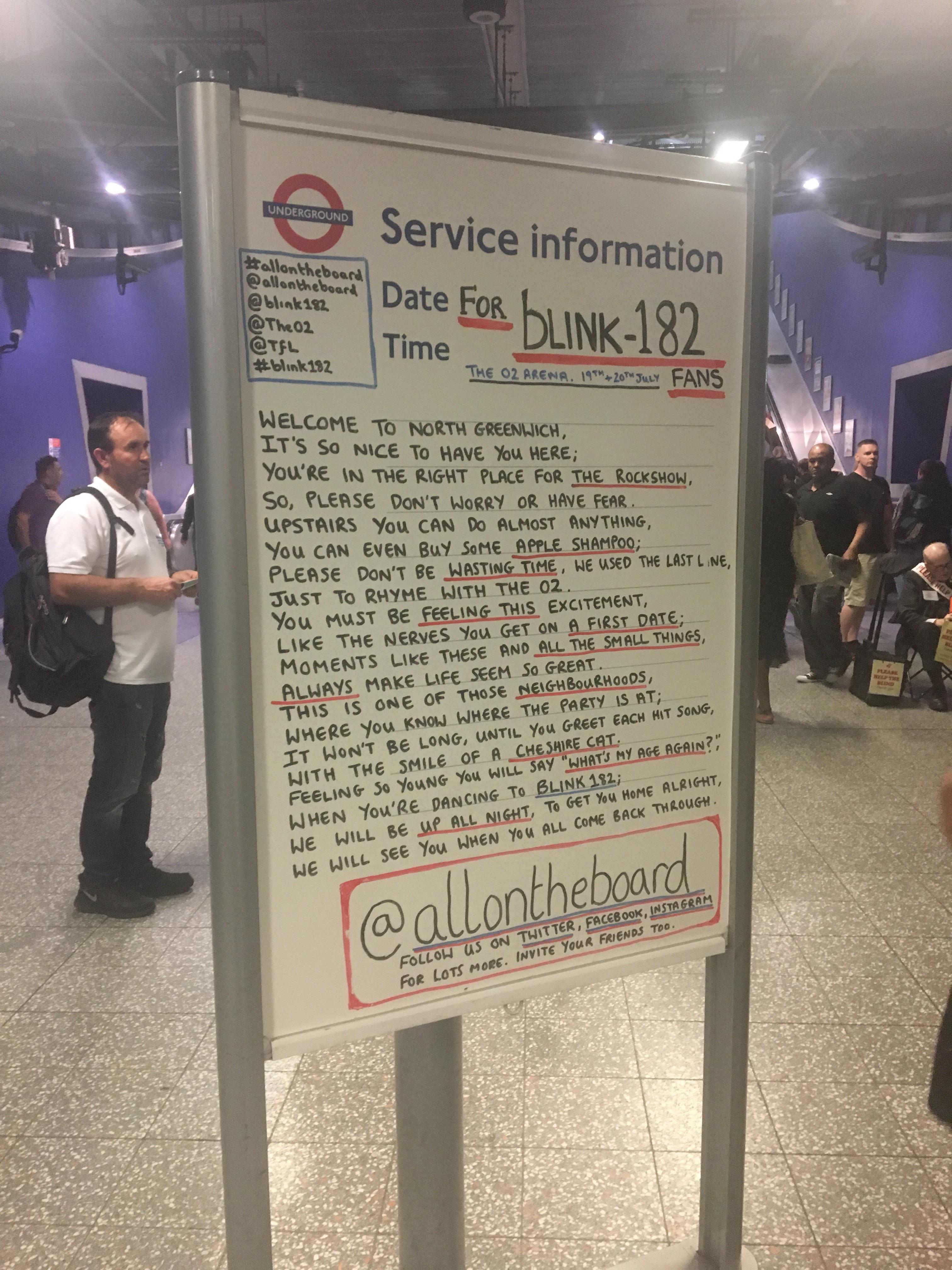 This was at the exit of the North Greenwich tube station on the way to