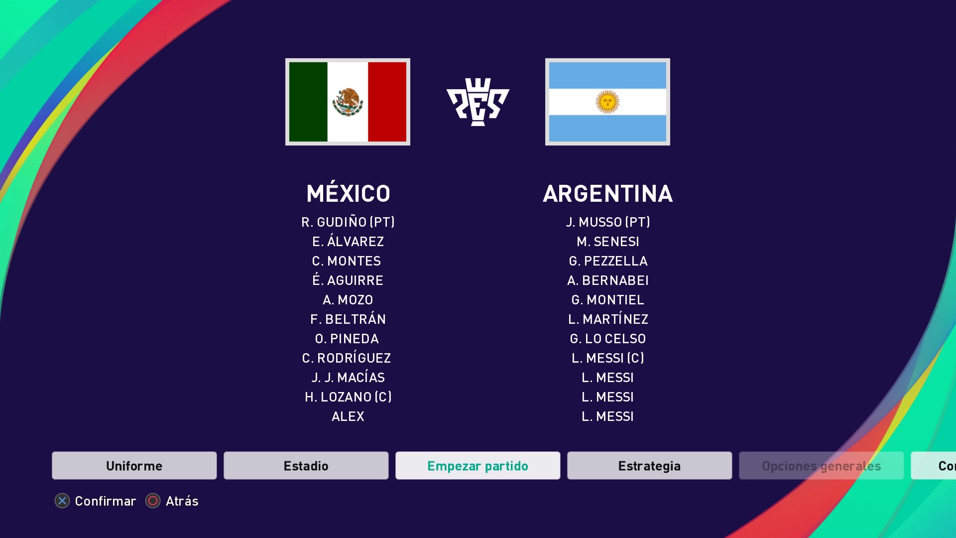 Ok I know this might seem funny but how can I fix Argentina having 4 Messi's?? (+1 sitting) [PS4