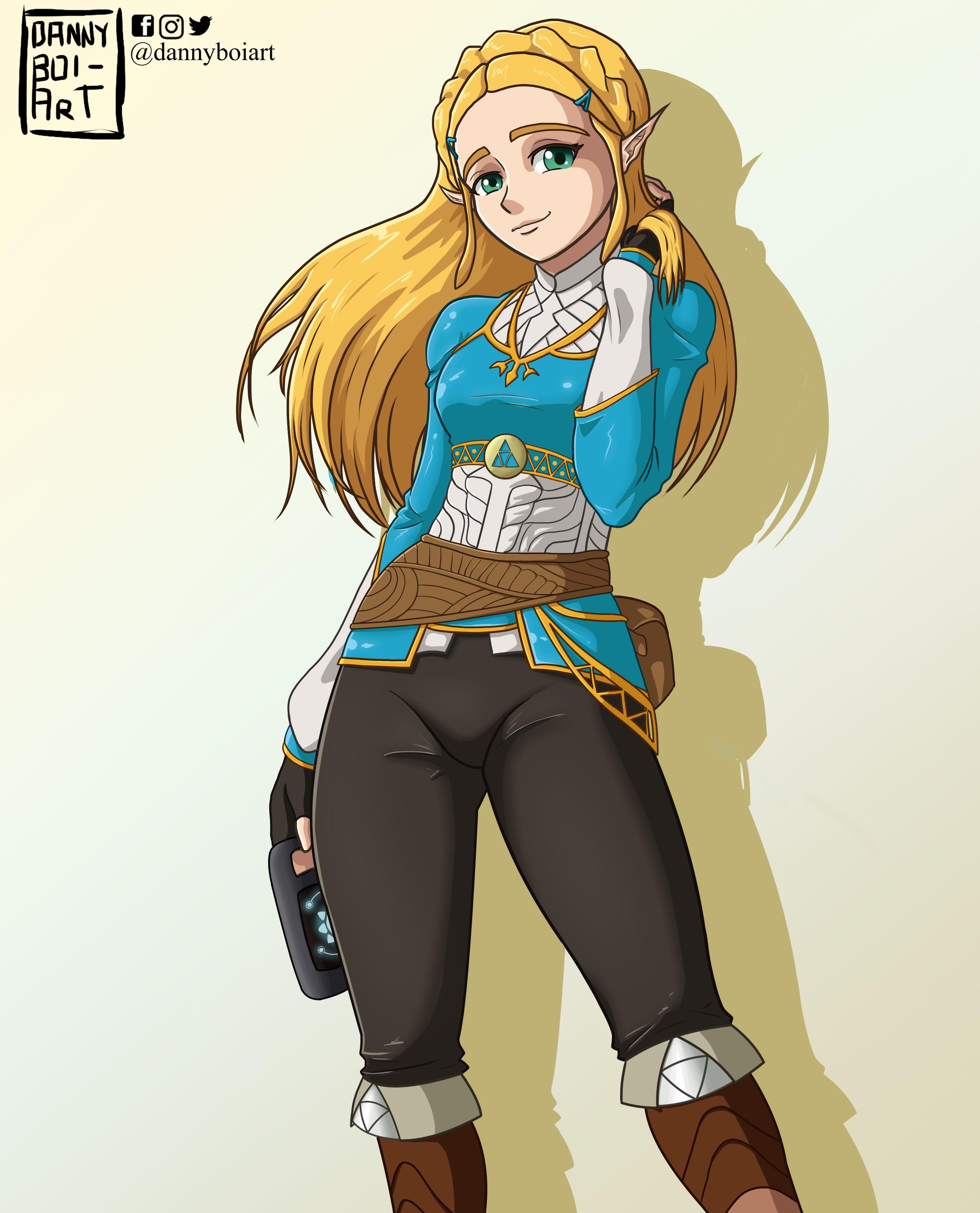 [OC] My BOTW Zelda Fanart r/zelda