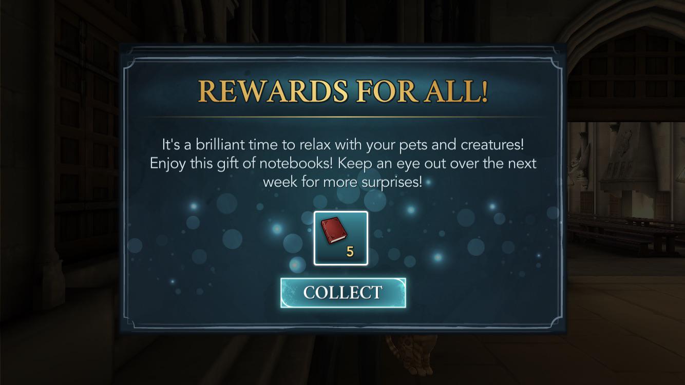 Gift of five red notebooks! r/HPHogwartsMystery