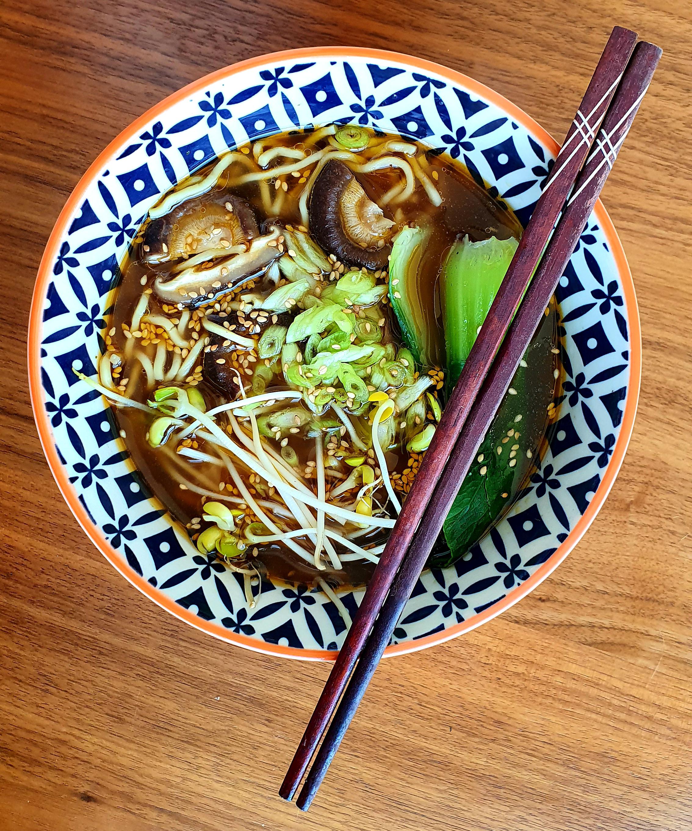 Simple noodle soup (but fancy) for an upset stomach r/TodayIAte