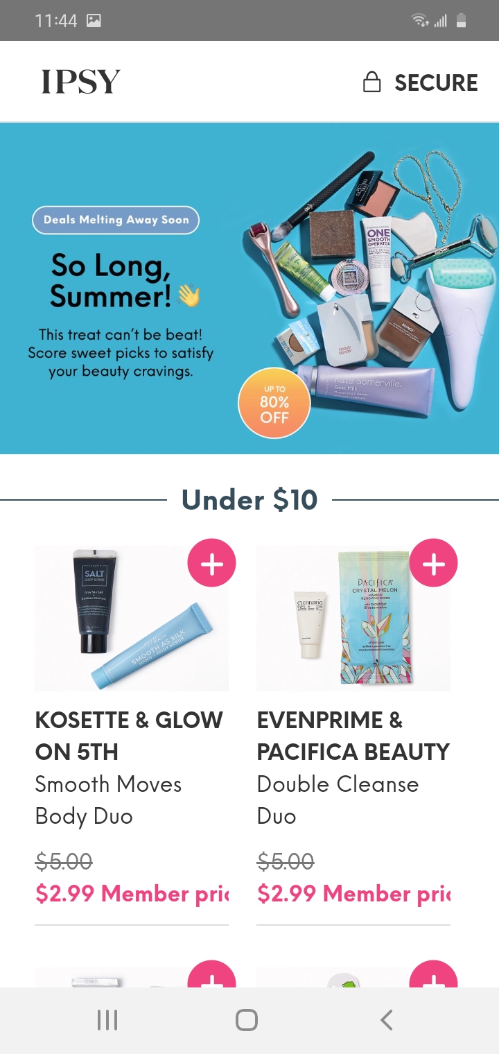Labor day sale r/Ipsy