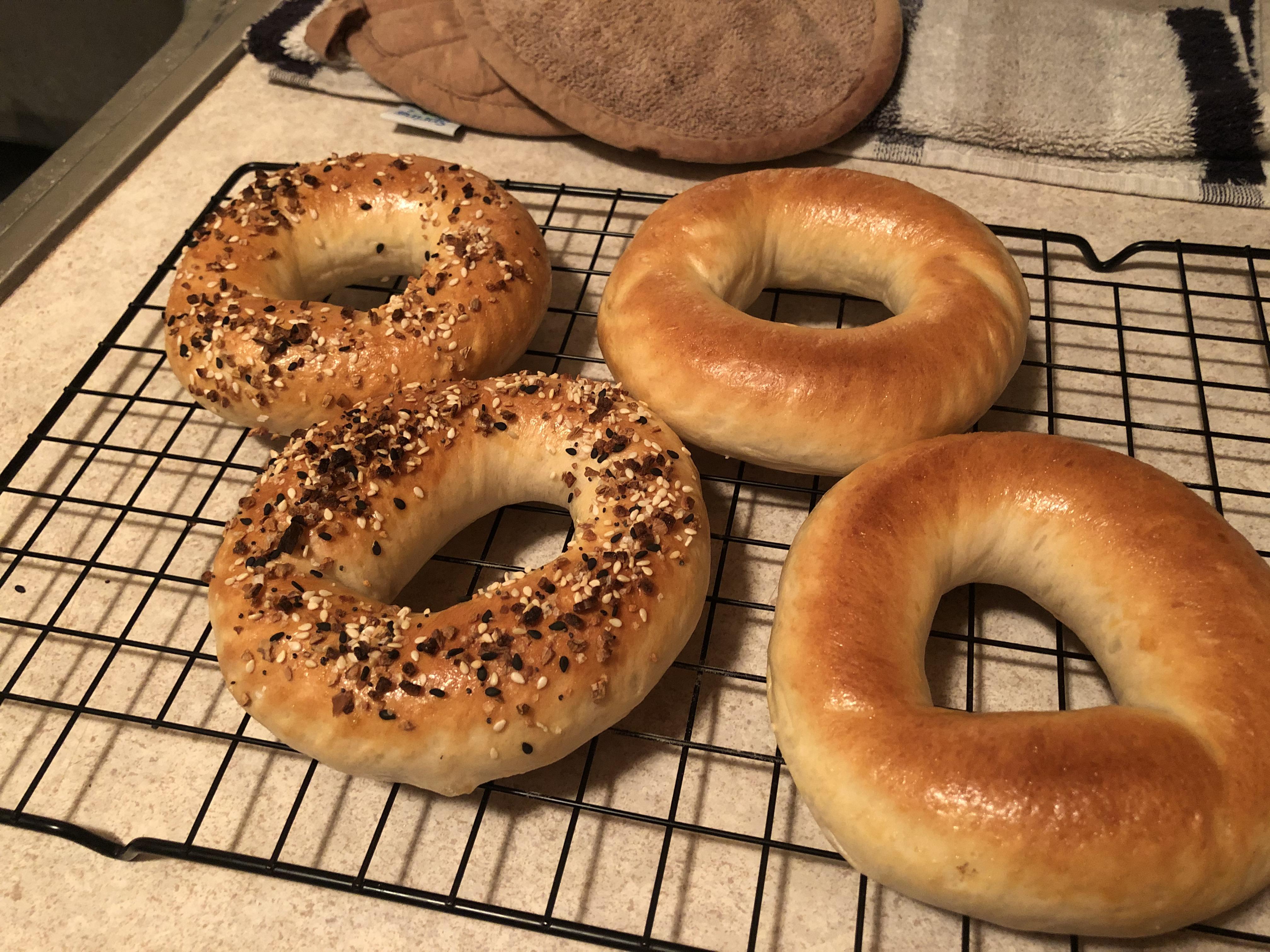 First time making some everything bagels, they smell delicious! r/Breadit