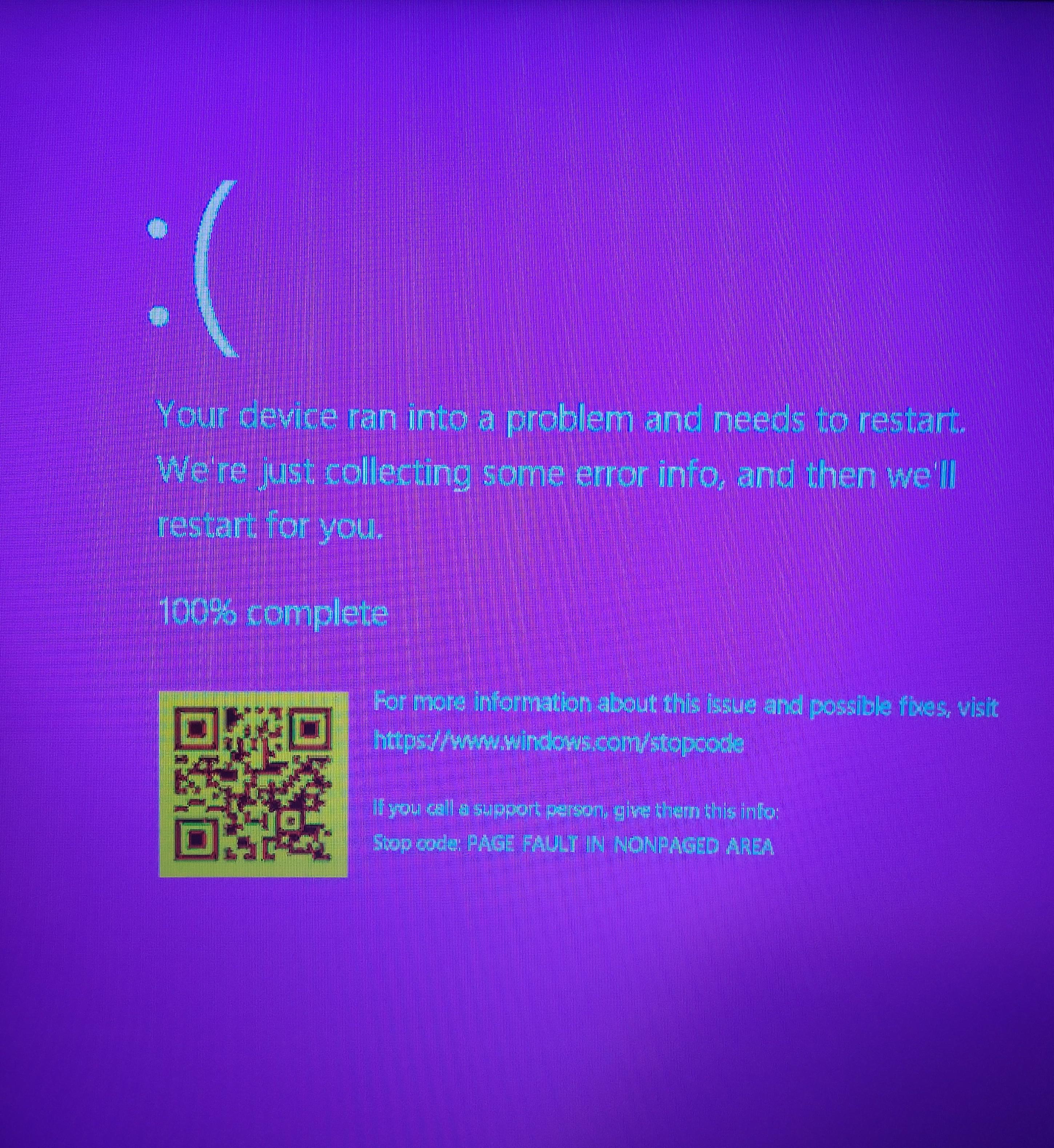 Anybody has seen Pink Screen Of Death ? I encountered this issue while