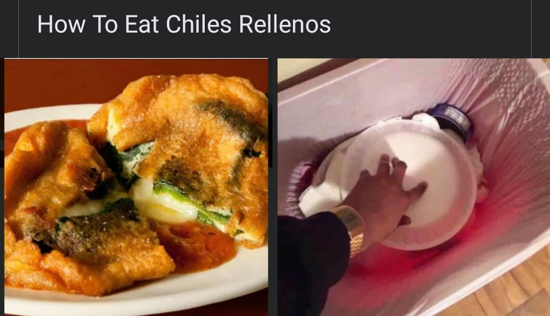 Am I the only one that like Chiles Rellenos? I eat them more as a snack