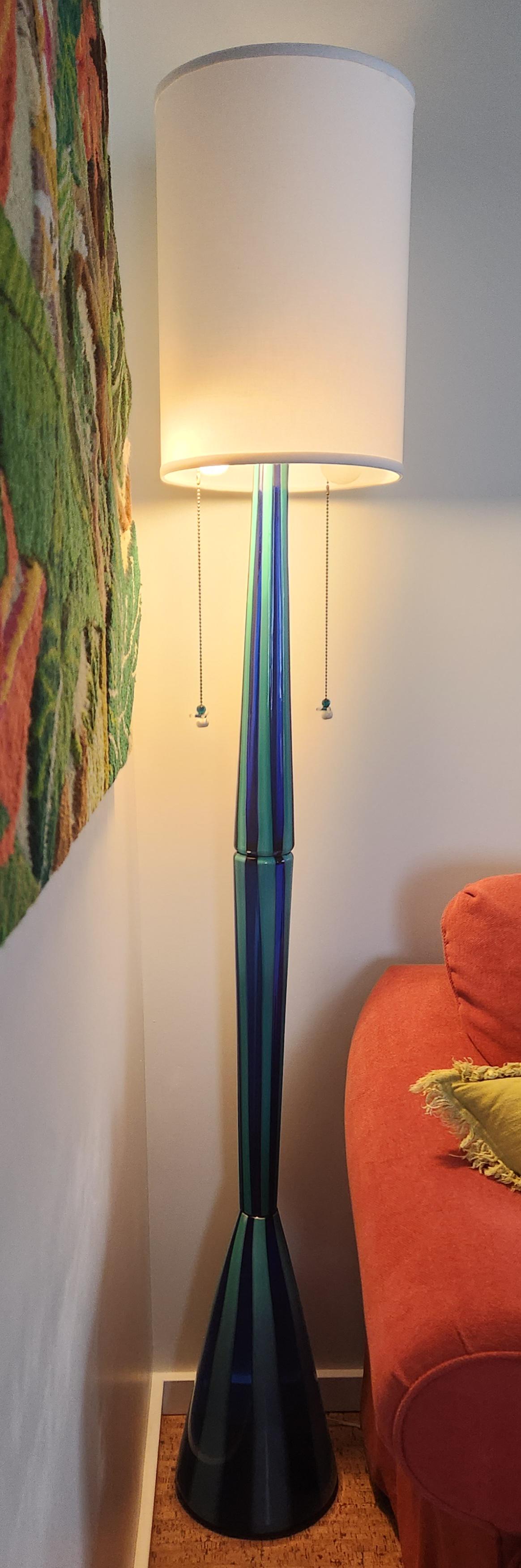 VINTAGE GLASS FLOOR LAMP? r/Antiques