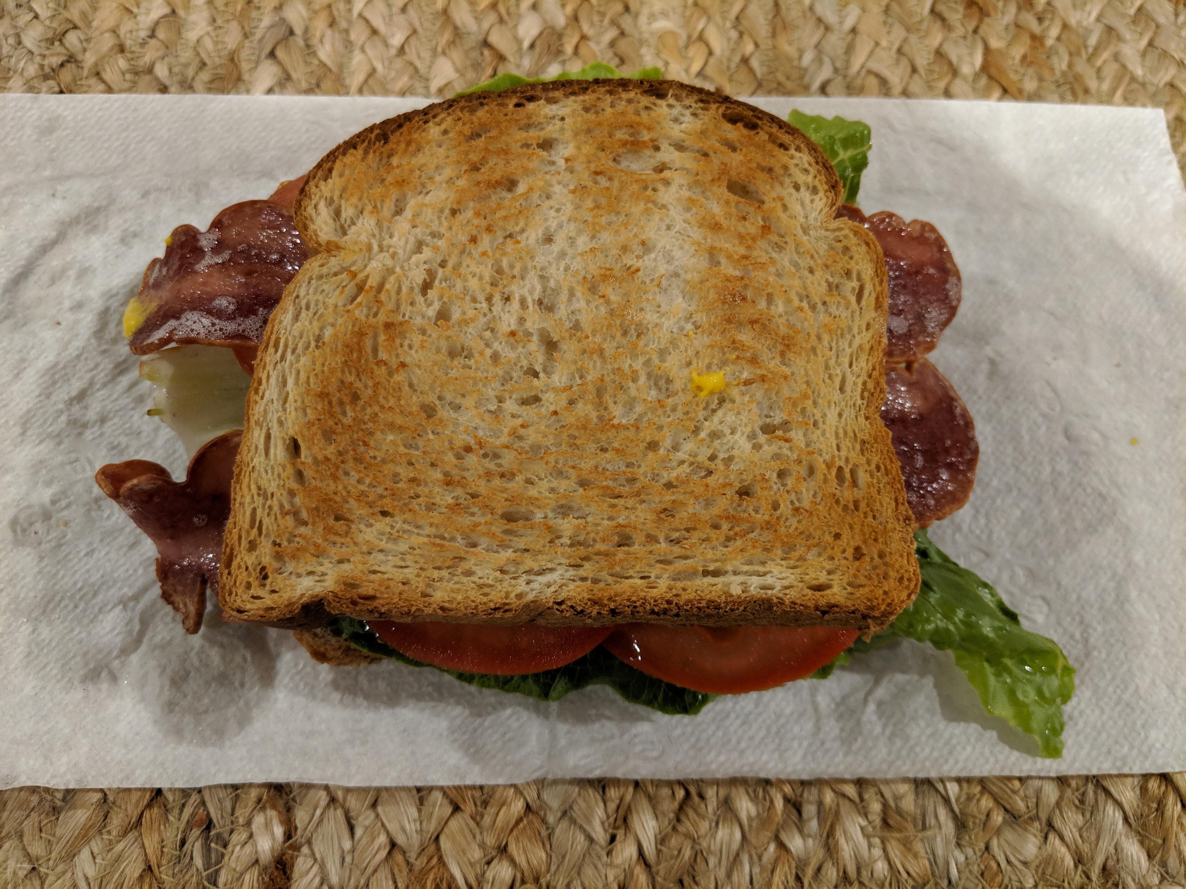 Light BLT Sandwich 148 calories 1200isplenty
