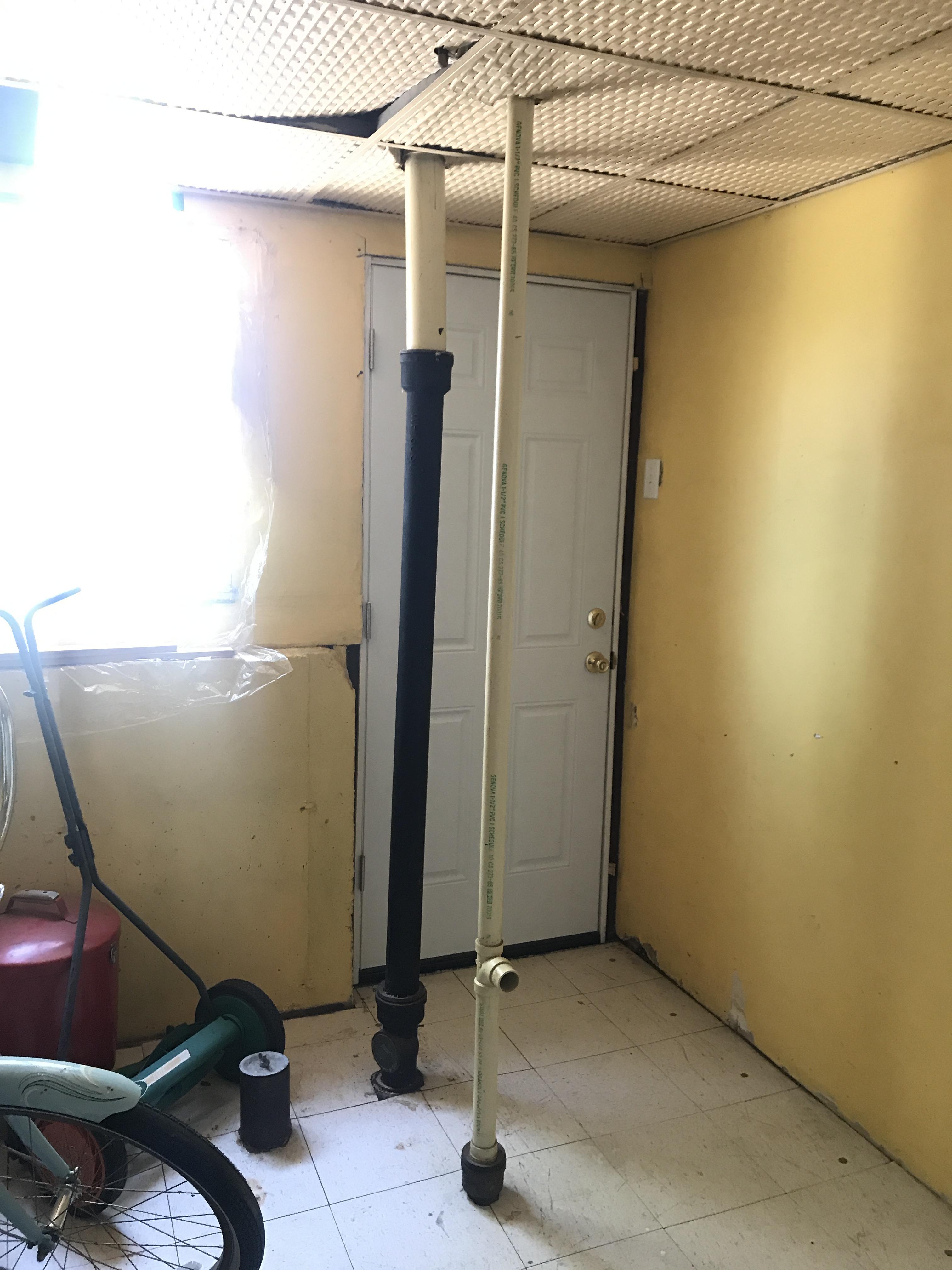 weird smell! gross smell coming from the opening in that white thin pvc