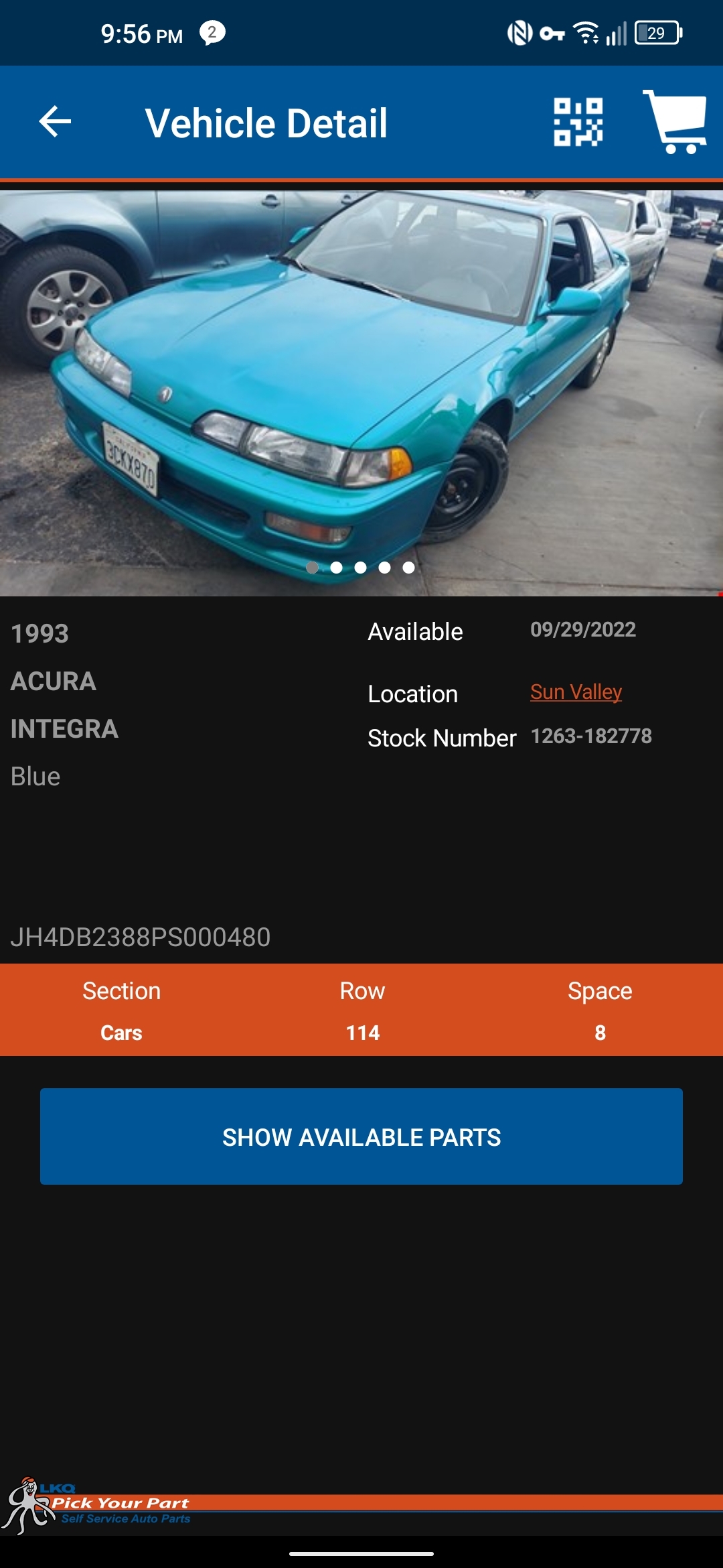 For those looking for DA/DB parts, this mint DB2 just landed in Sun