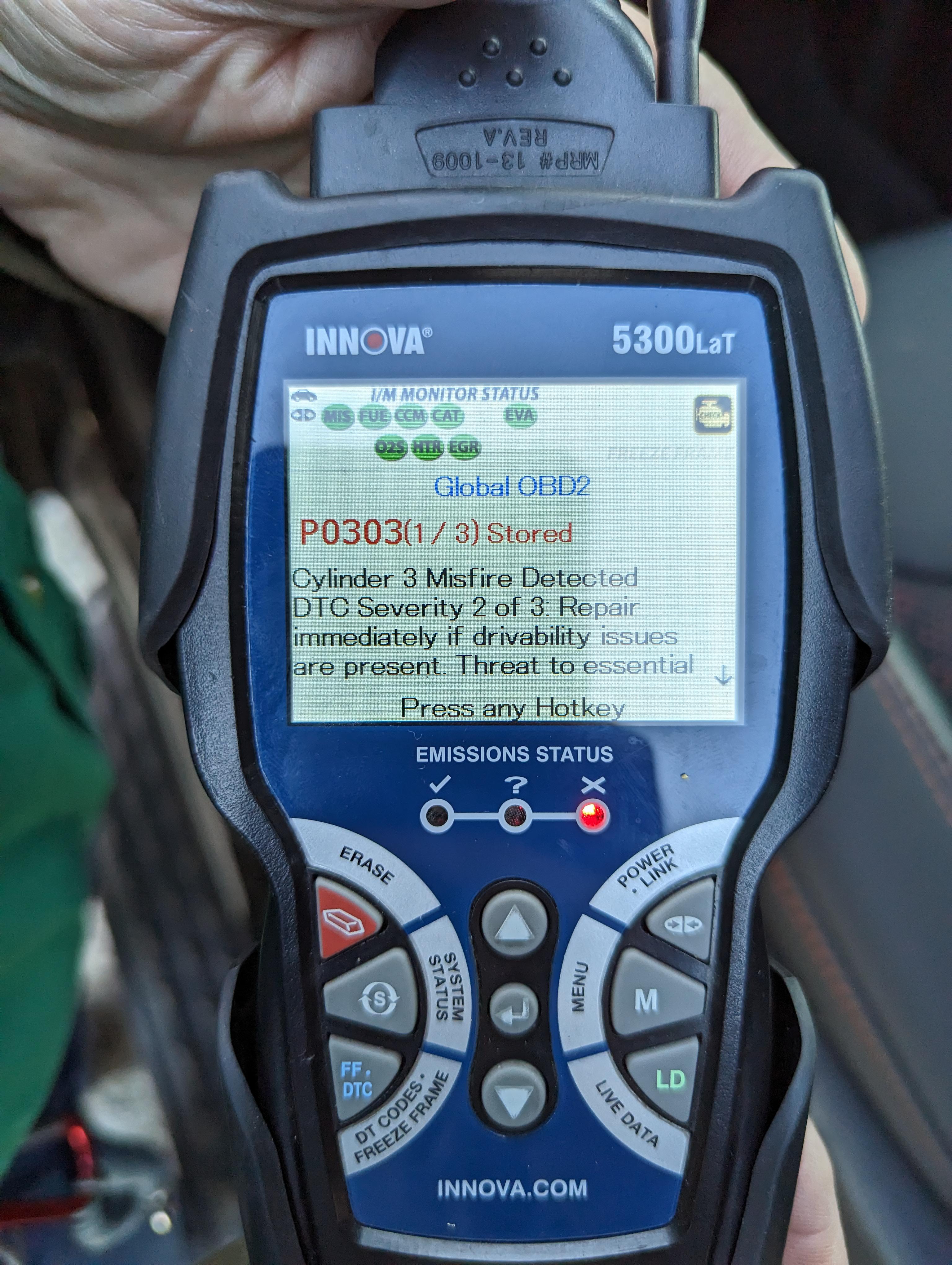 Less than a year old and threw a cyl 3 misfire CEL over the weekend : r