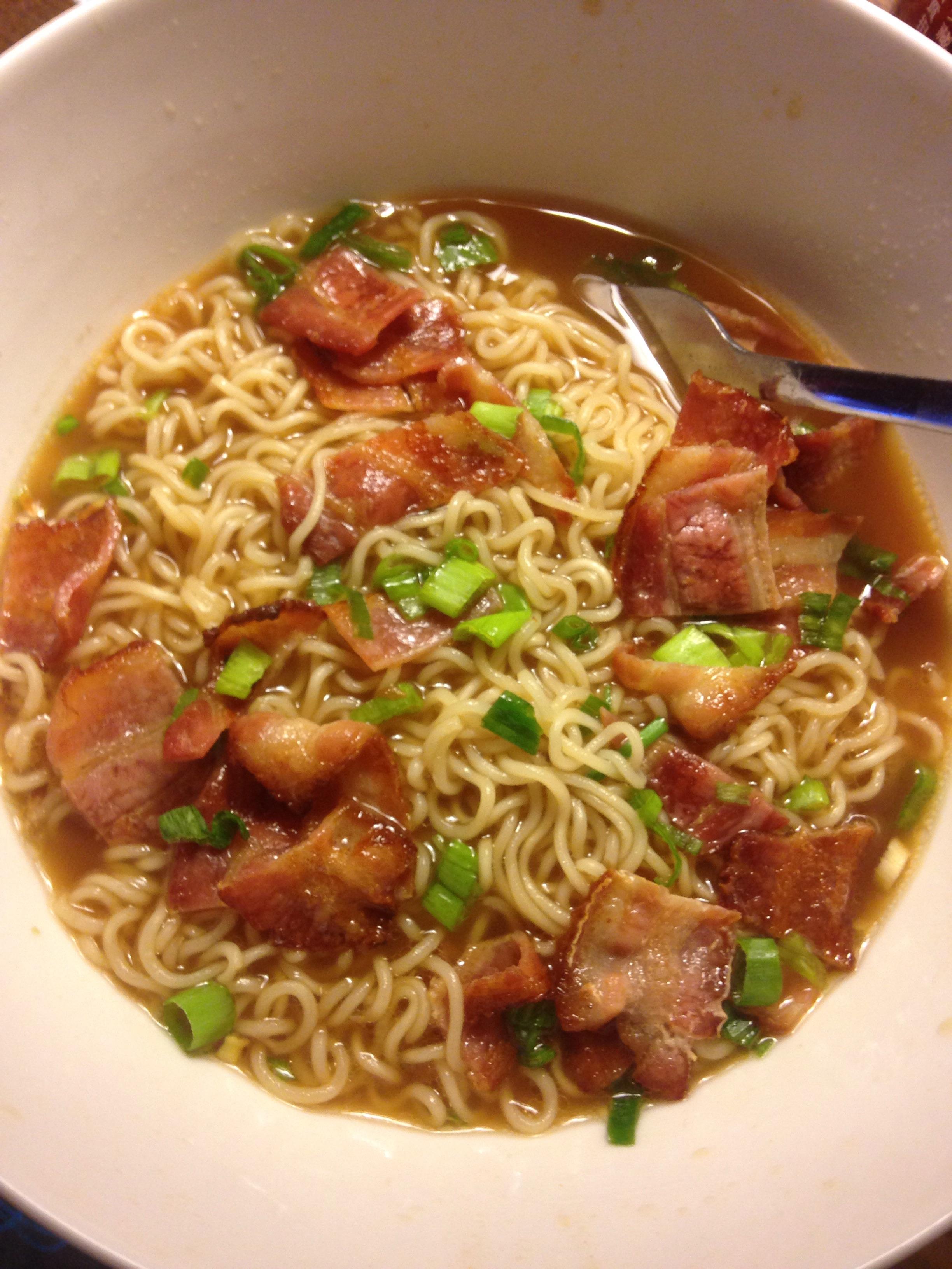 Nothing like some bacon in ramen r/ramen