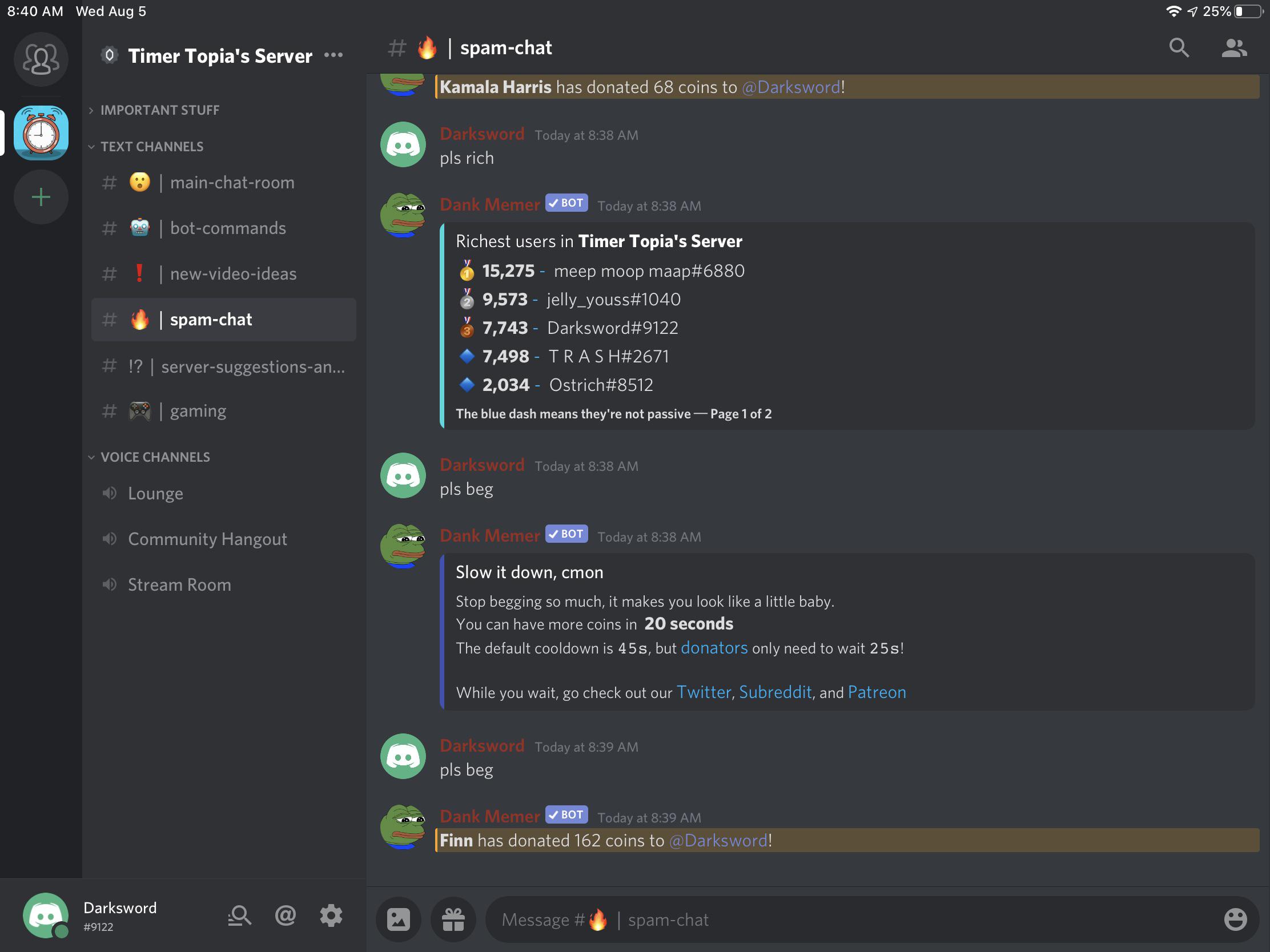 How To Give Money With Dank Memer Bot CROTDIS