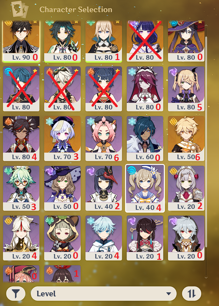 Last unit for Xiao+Jean+Zhongli team for abyss 12? F2P Last push to get