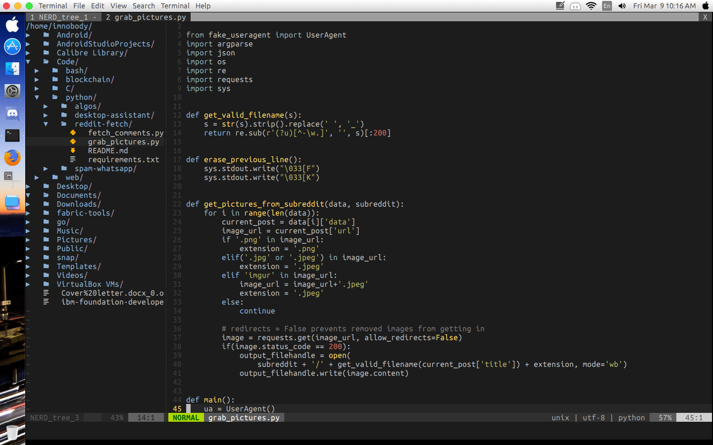 Just showed by friend, vim can also look like sublime and ubuntu can