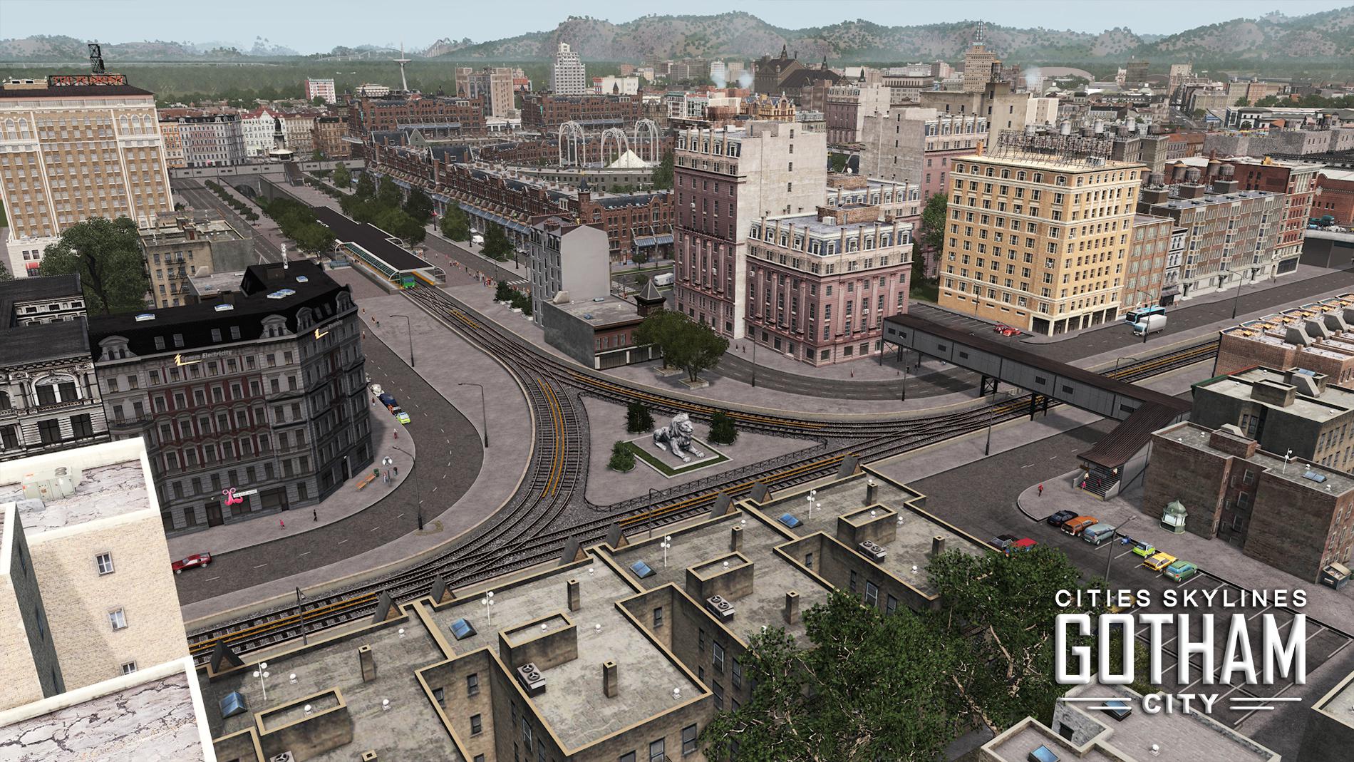 Cities Skylines Gotham City from the sky r/CitiesSkylines