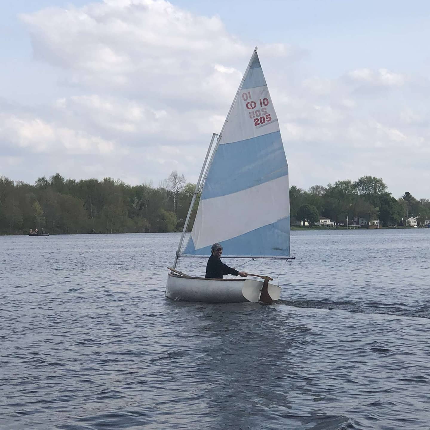 Took my Cape Dory Dinghy out today! First good day of sailing this year