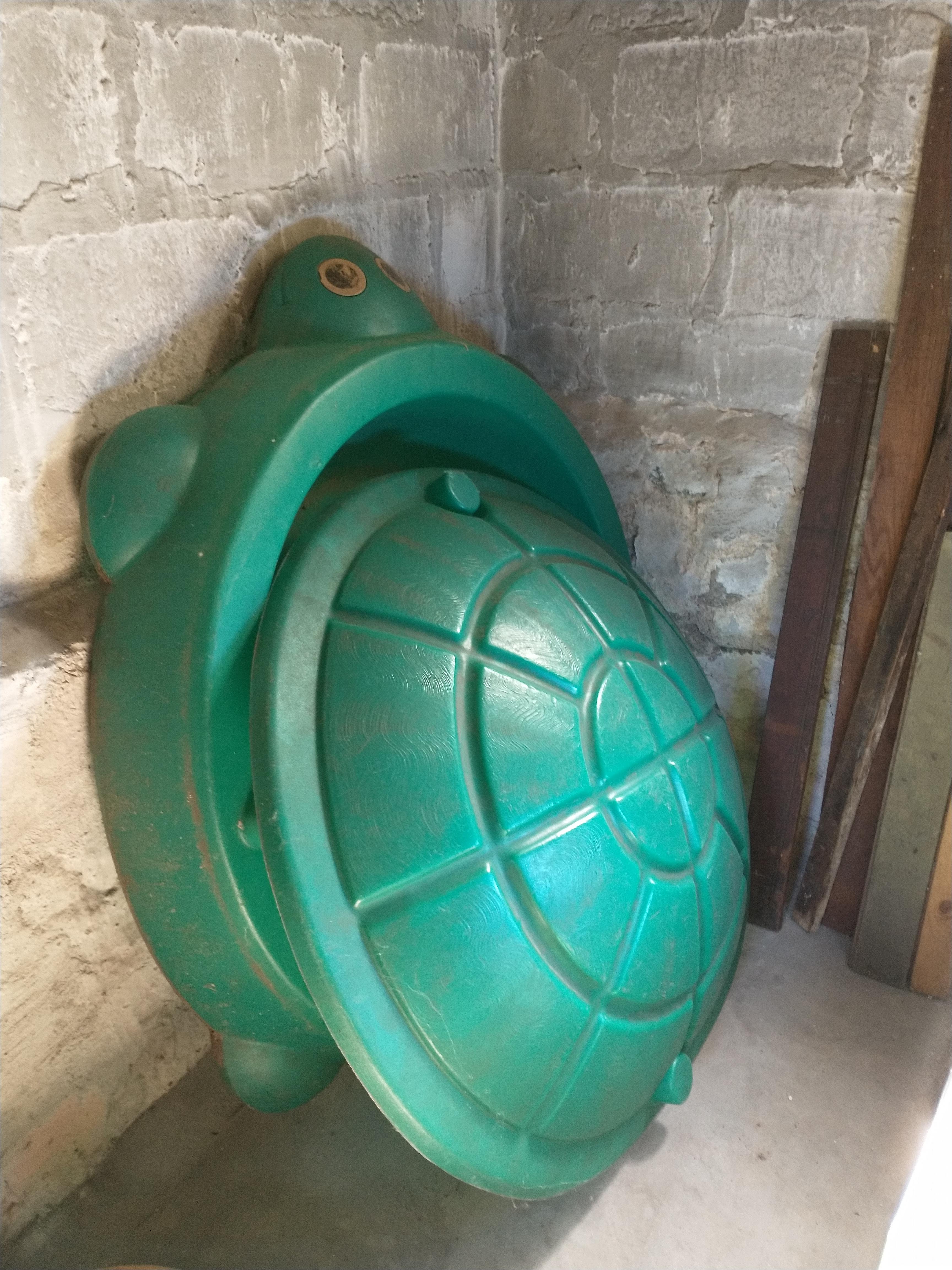 ORIGINAL VINTAGE/RETRO 1980s Little Tikes TURTLE SANDBOX WITH COVER! i