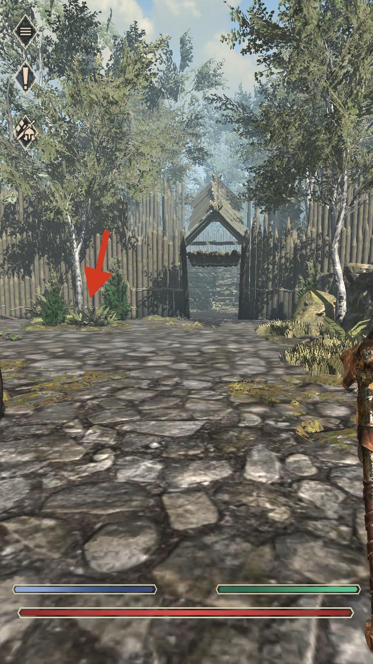 First Secret room for Heretic quest on the left in village, there’s a