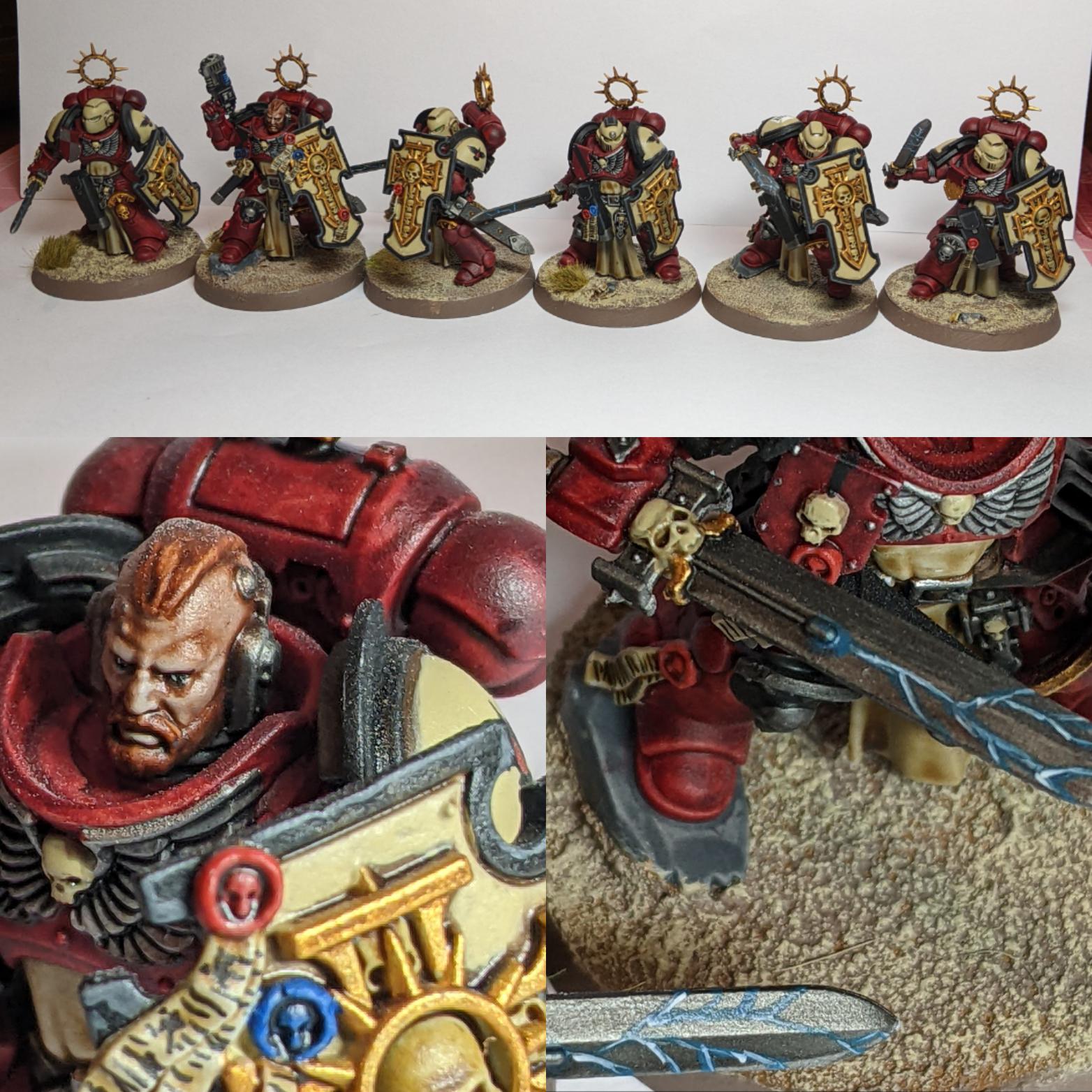 Mainly contrast painted Bladeguard. Guilliman flesh is my new favorite