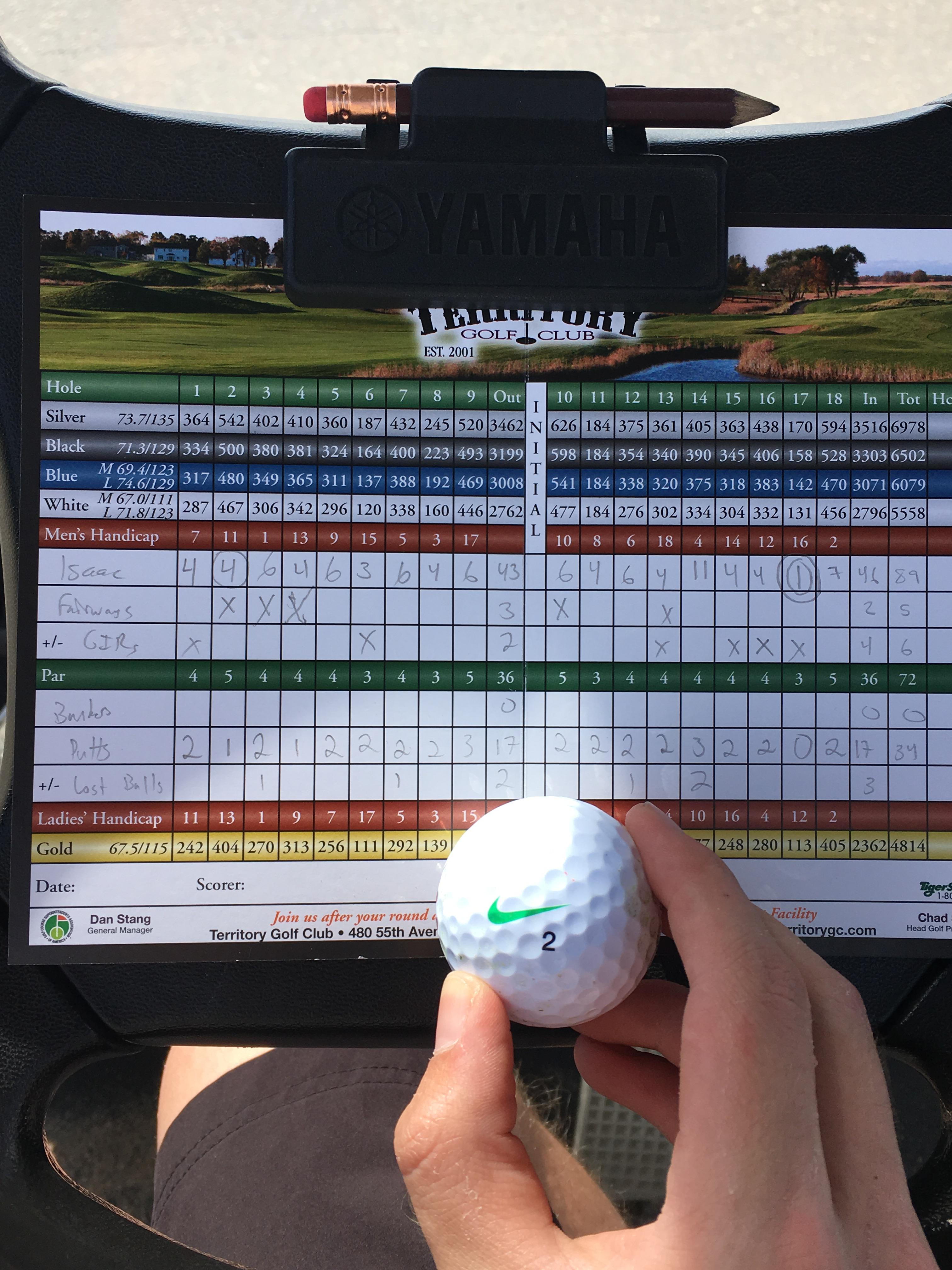 I got my first hole in one yesterday after taking an 11 a few holes