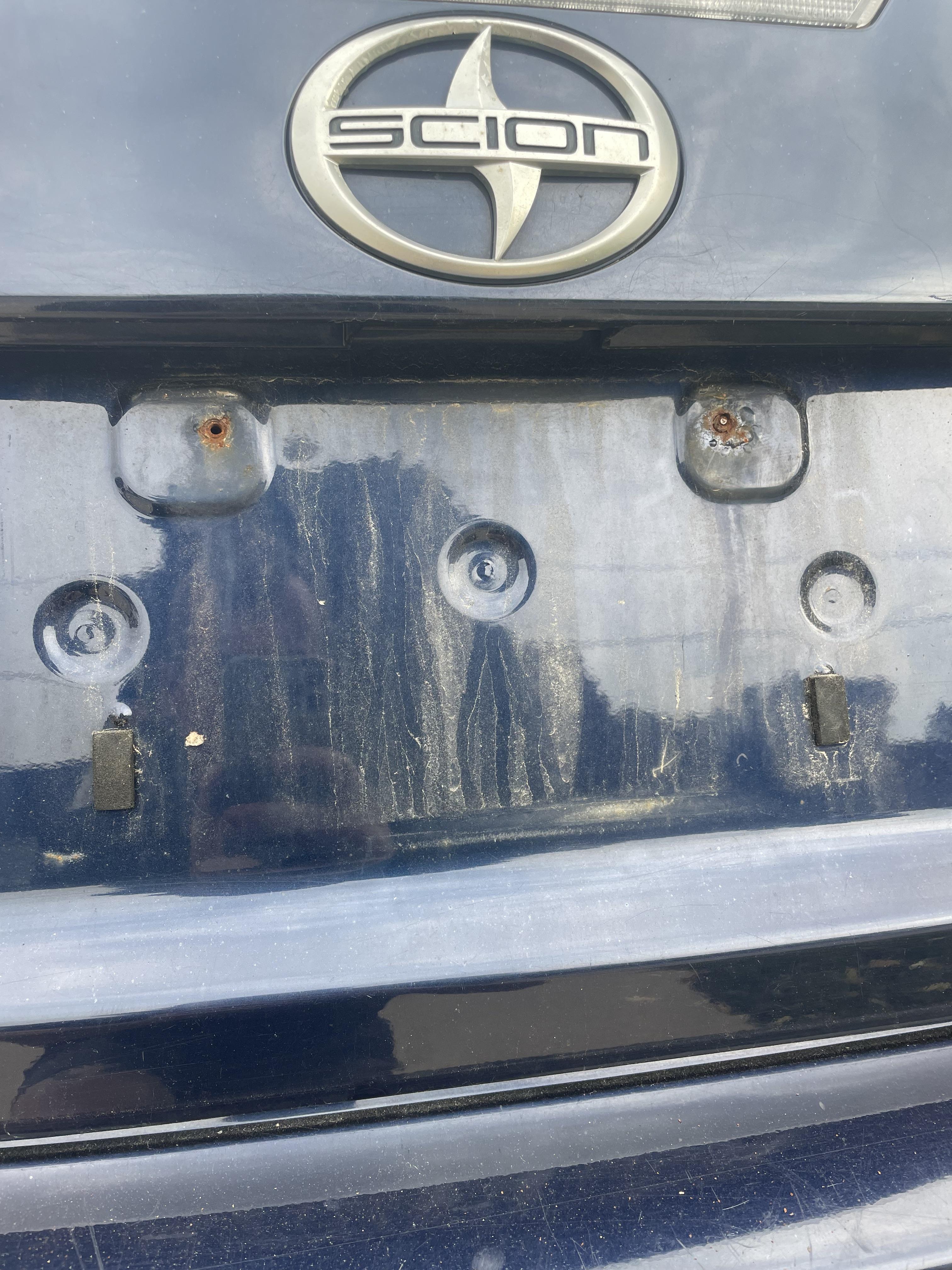 Drilling new license plate holes r/AskMechanics