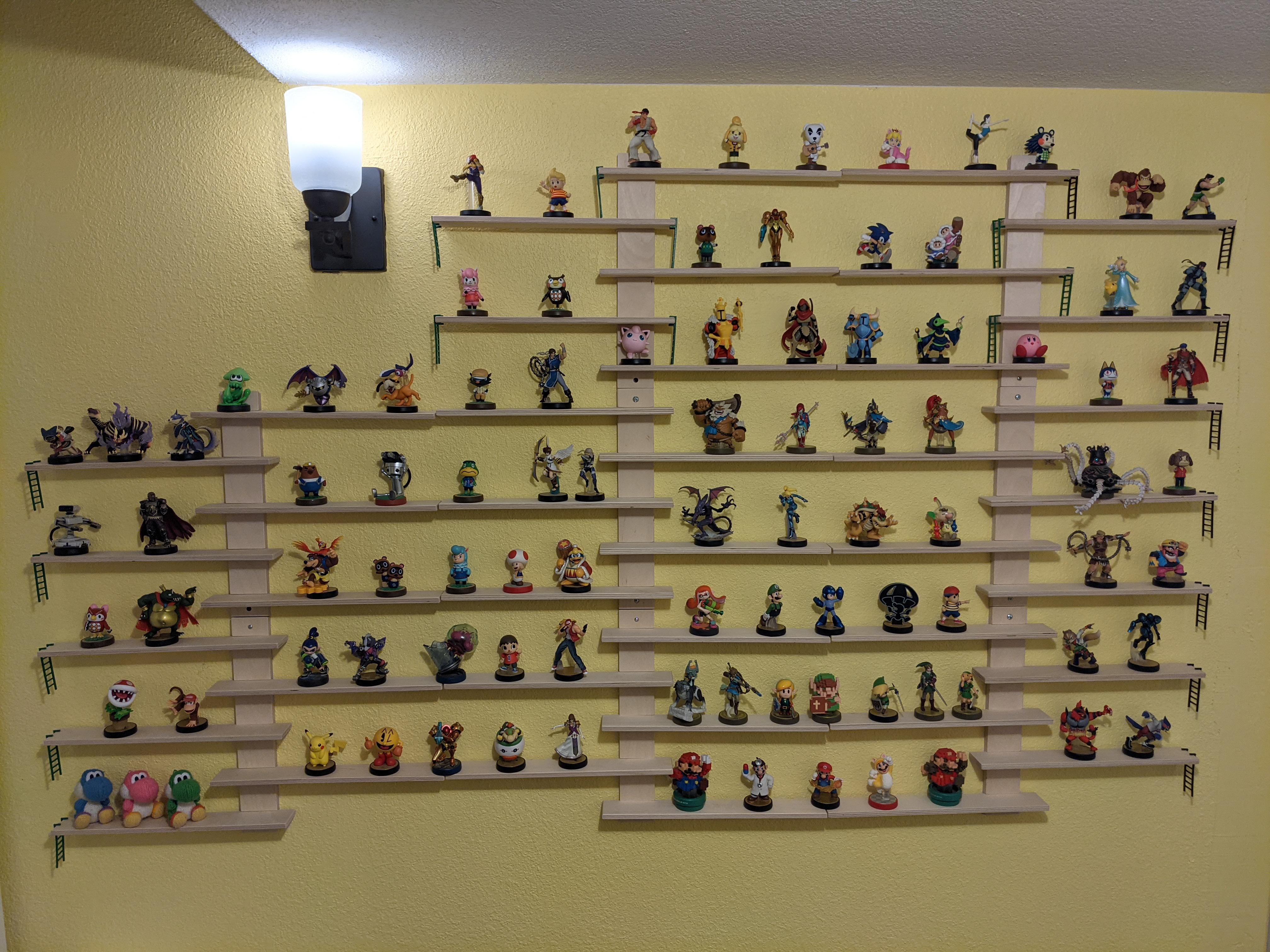 Finally got these cheap Ikea shelves up. Not perfect, but I'm happy