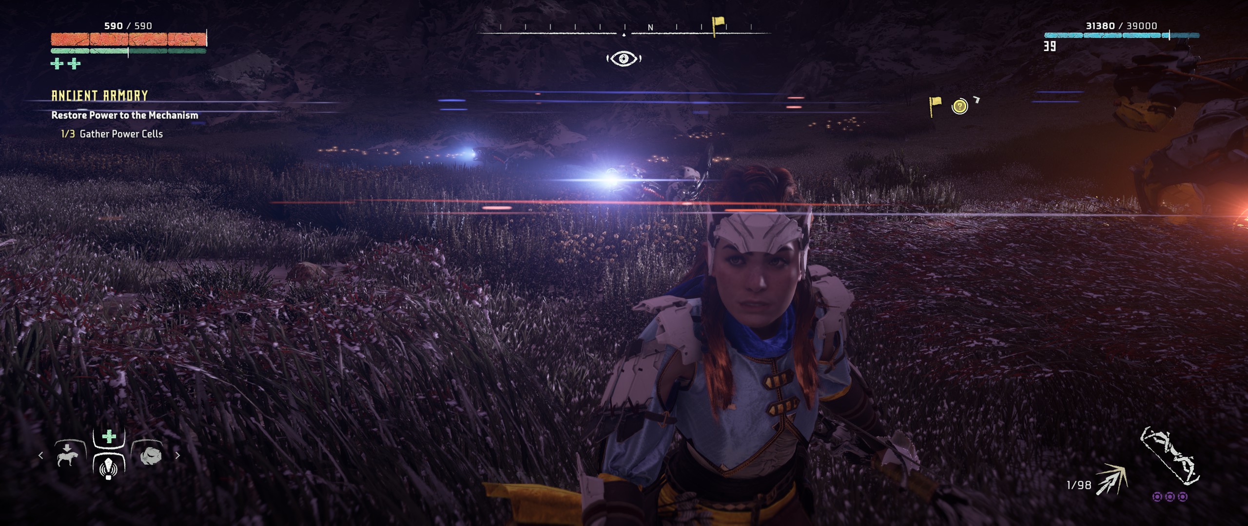 Just wanted to note the Red and Blue digital lens flares in Horizon