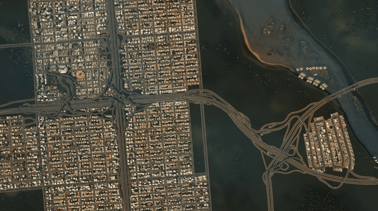 I think I've built too much roads per capita... r/CitiesSkylines