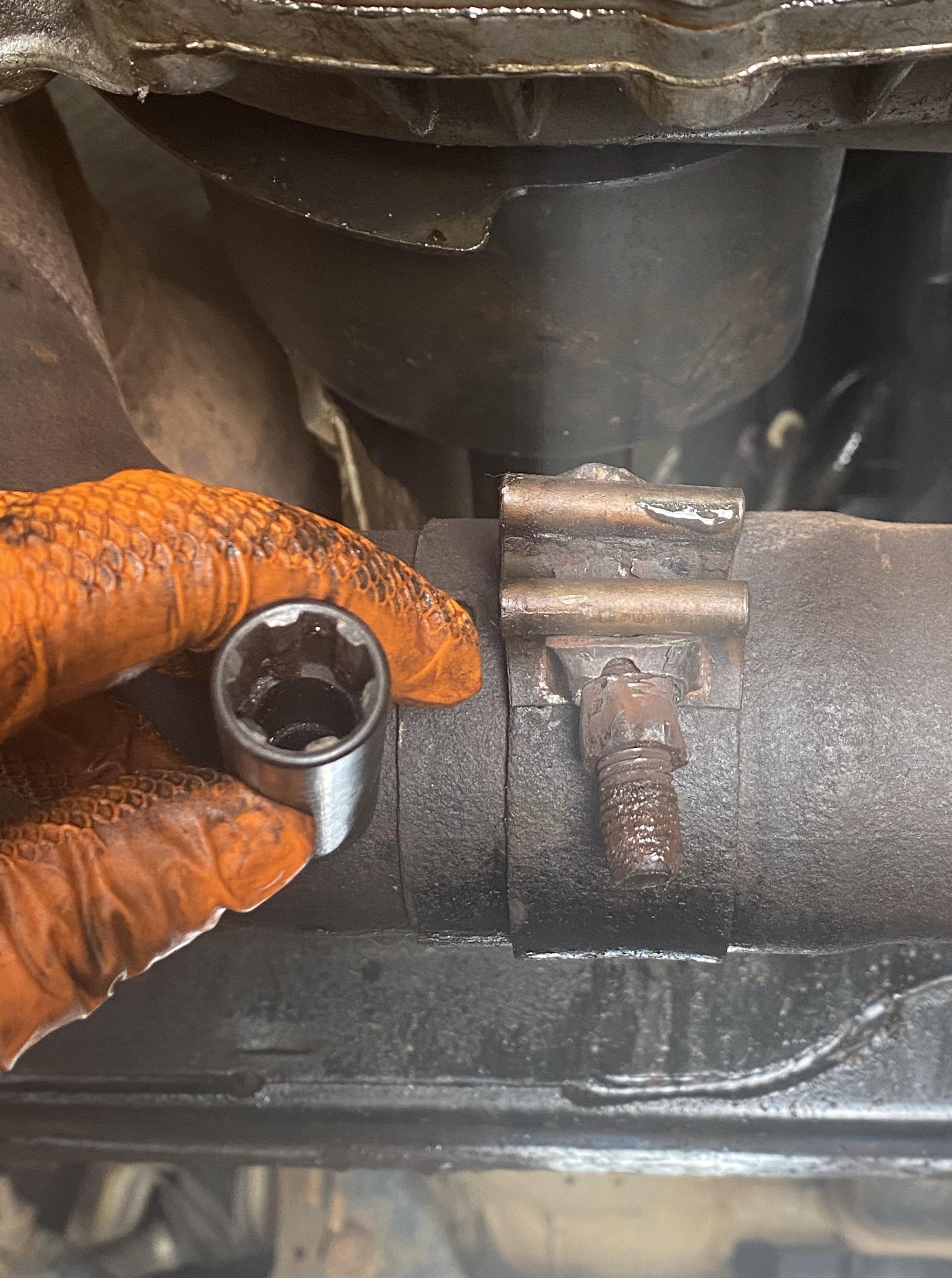Buy. These. Sockets. F150 notoriously rusty exhaust clamp nut. Was a