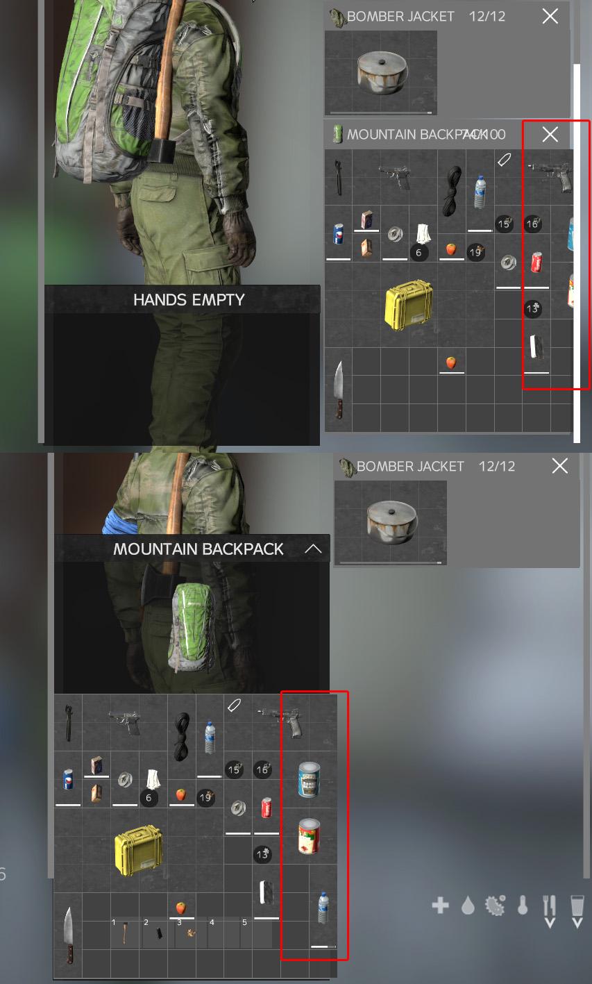 LPT Put something into an invisible part of backpack? Take it to your