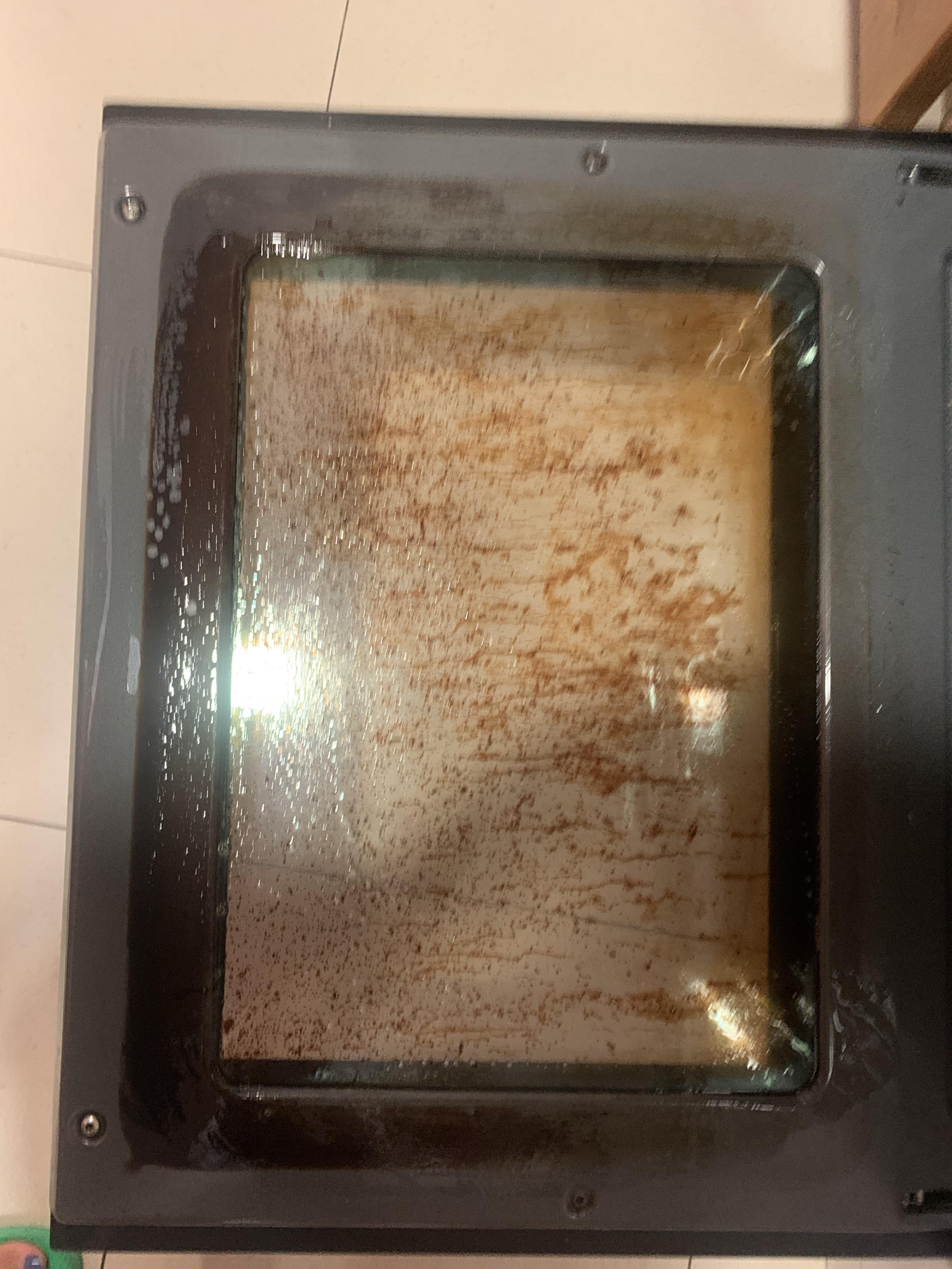 Does anybody know how to clean this grease off oven door? r/CleaningTips