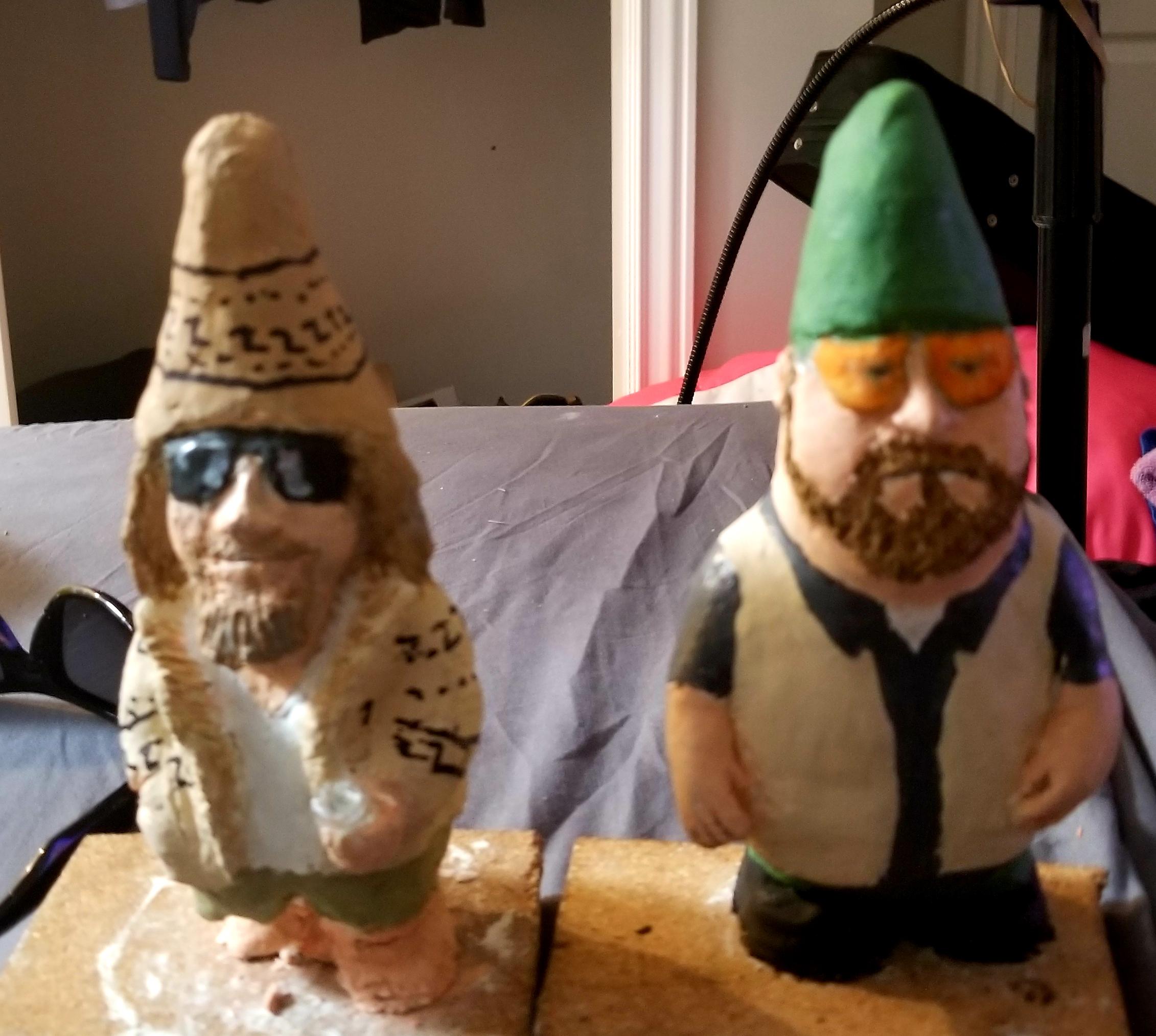 Garden gnomes I made over the weekend lebowski