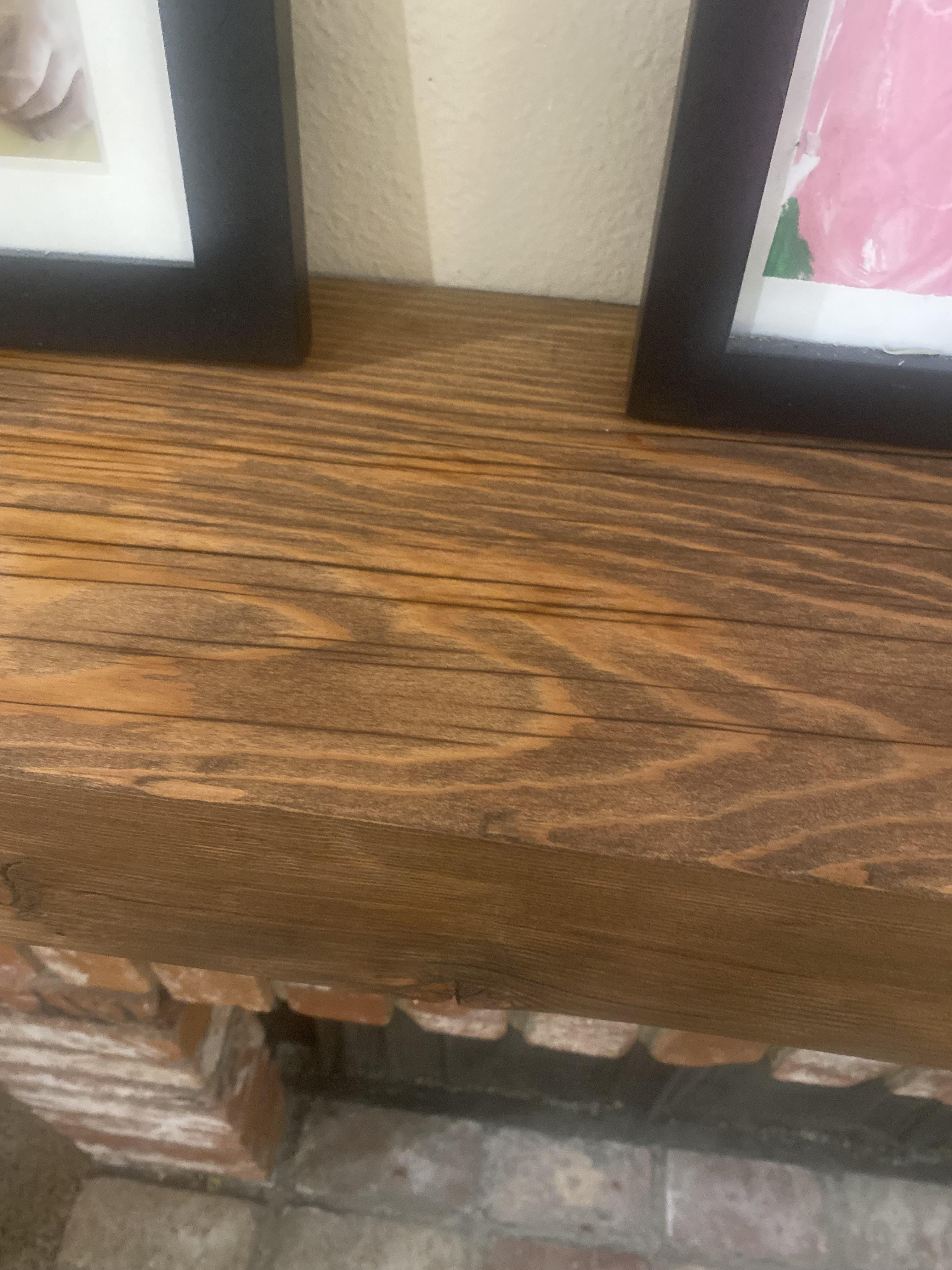 Help staining Douglas fir beam mantle. r/woodworking