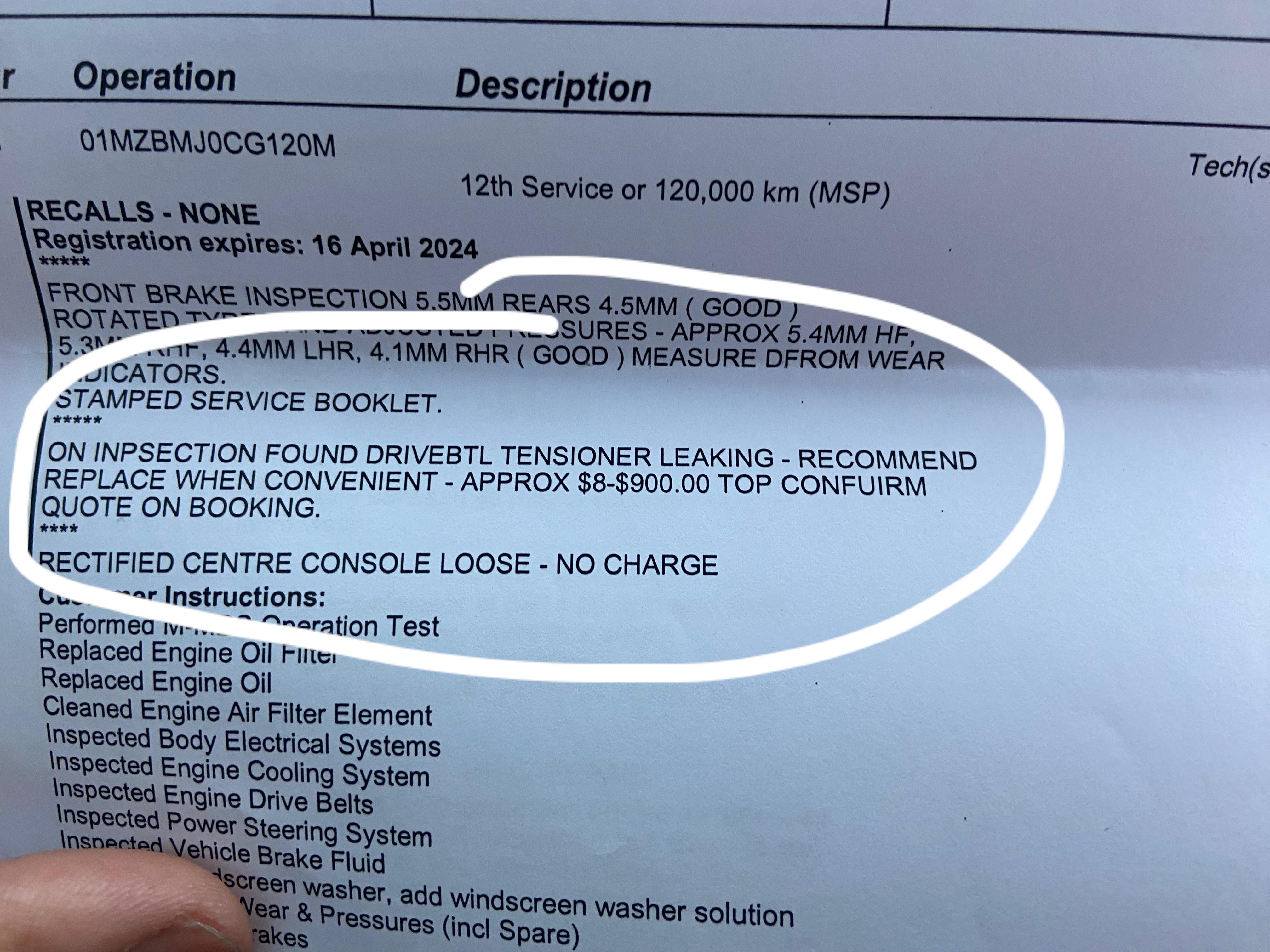 Tensioner belt leaking? Help. r/mazda