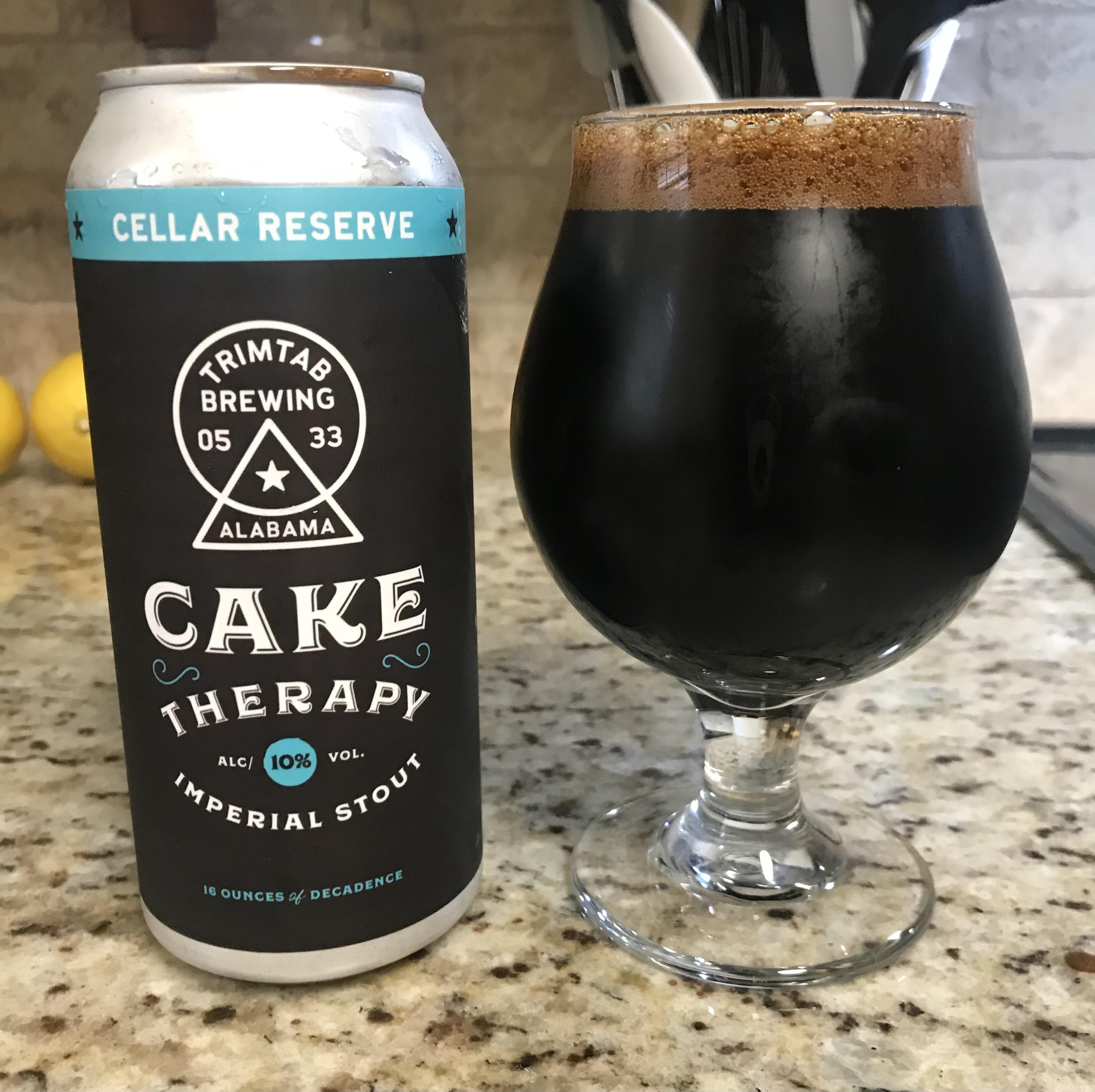 Trimtab Cake Therapy. It a 10 Imperial Double Chocolate Cake Stout