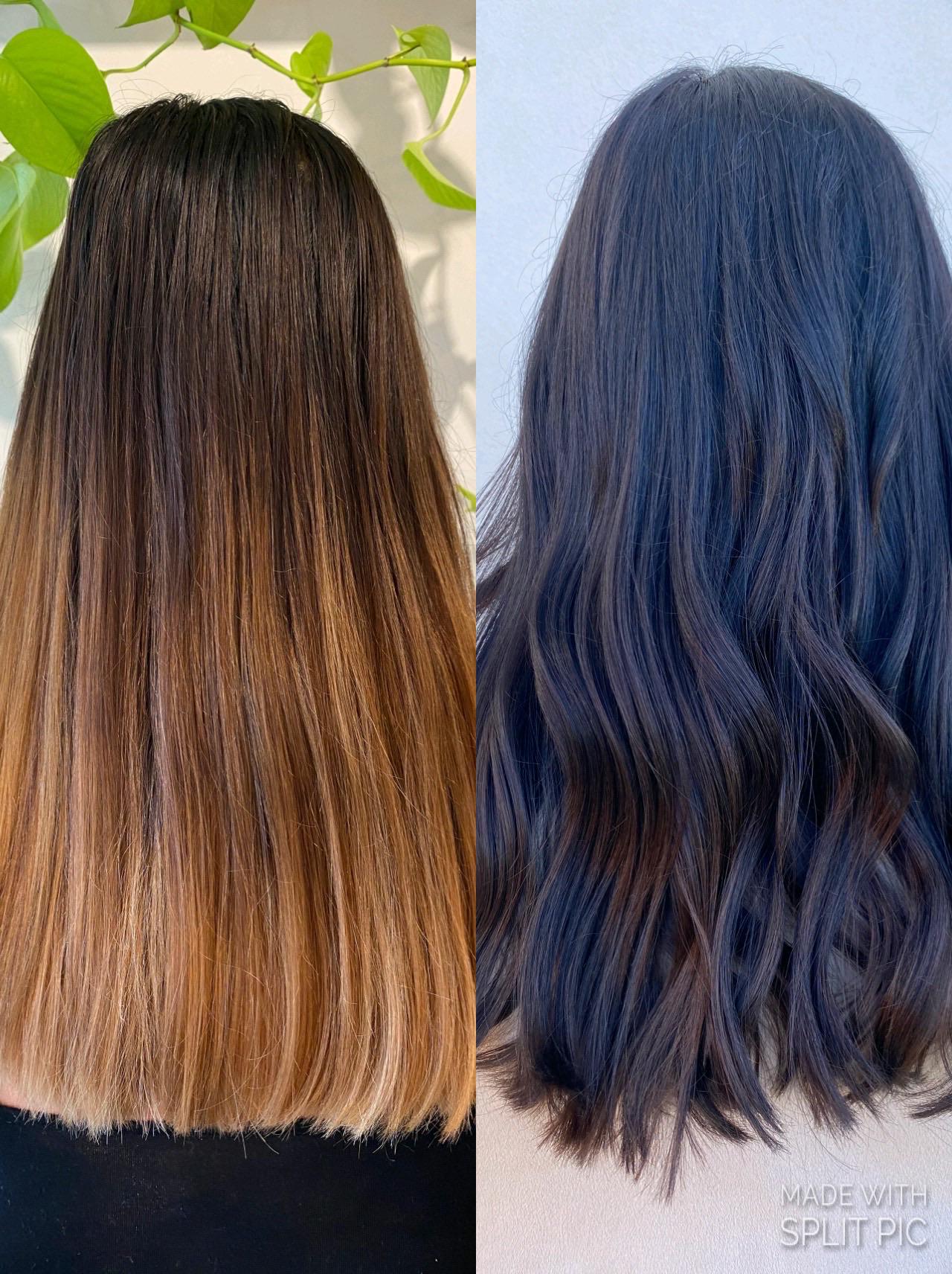 Before and after of a 3 hour color correction! Hair