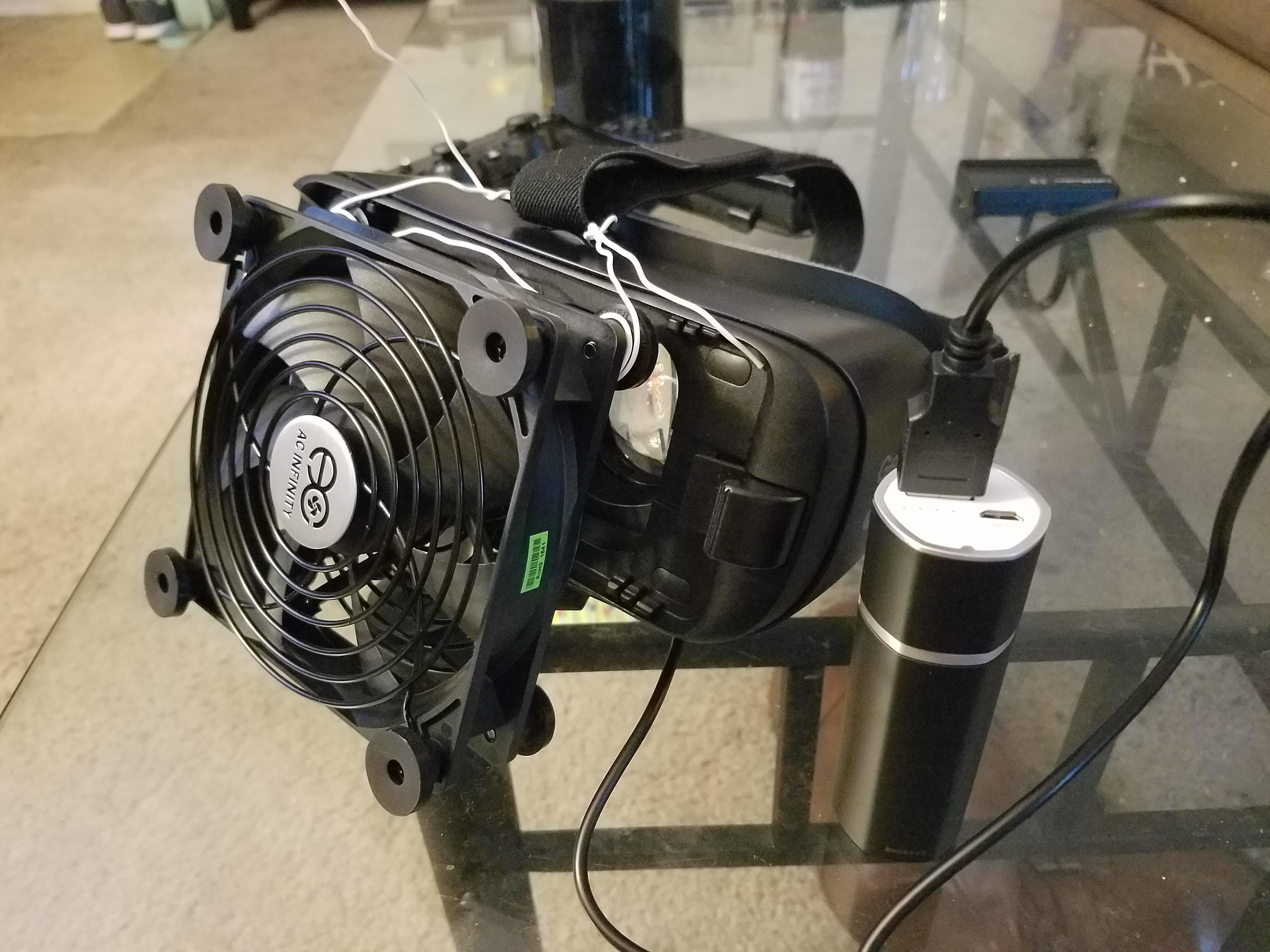 How I cool my 2016 Gear VR (no back plate) GearVR