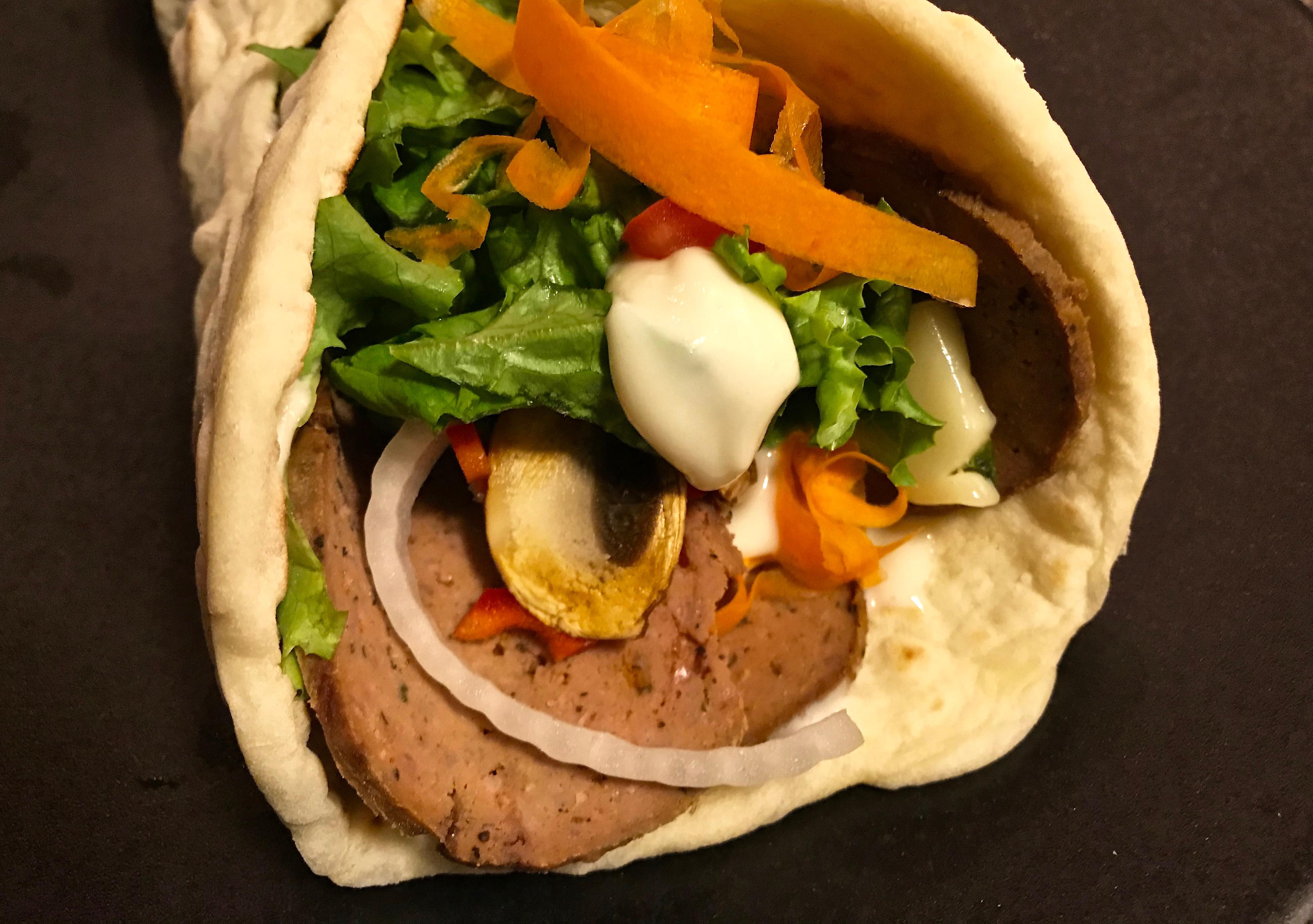 [Homemade] Halifax Donair with Homemade Lebanese Bread r/food
