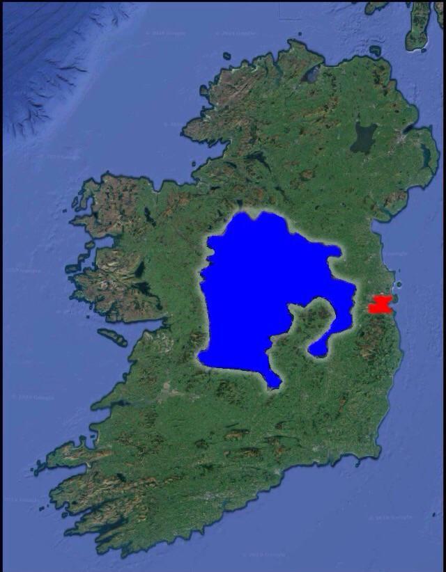 Tokyo compared to ireland r/MapPorn