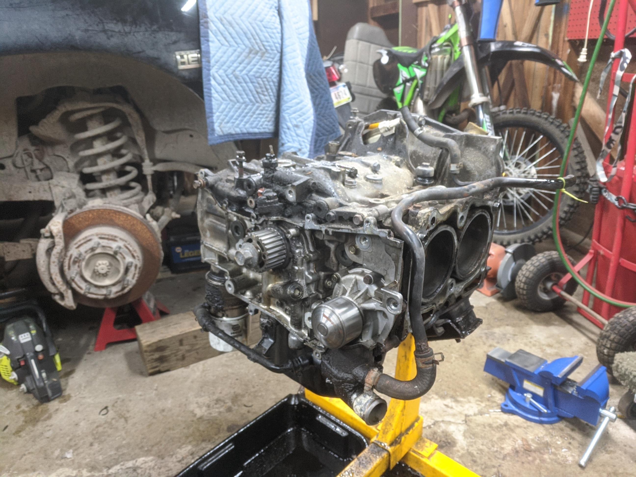 Cheaped out on head gaskets and had failure within 1000 miles. Decked