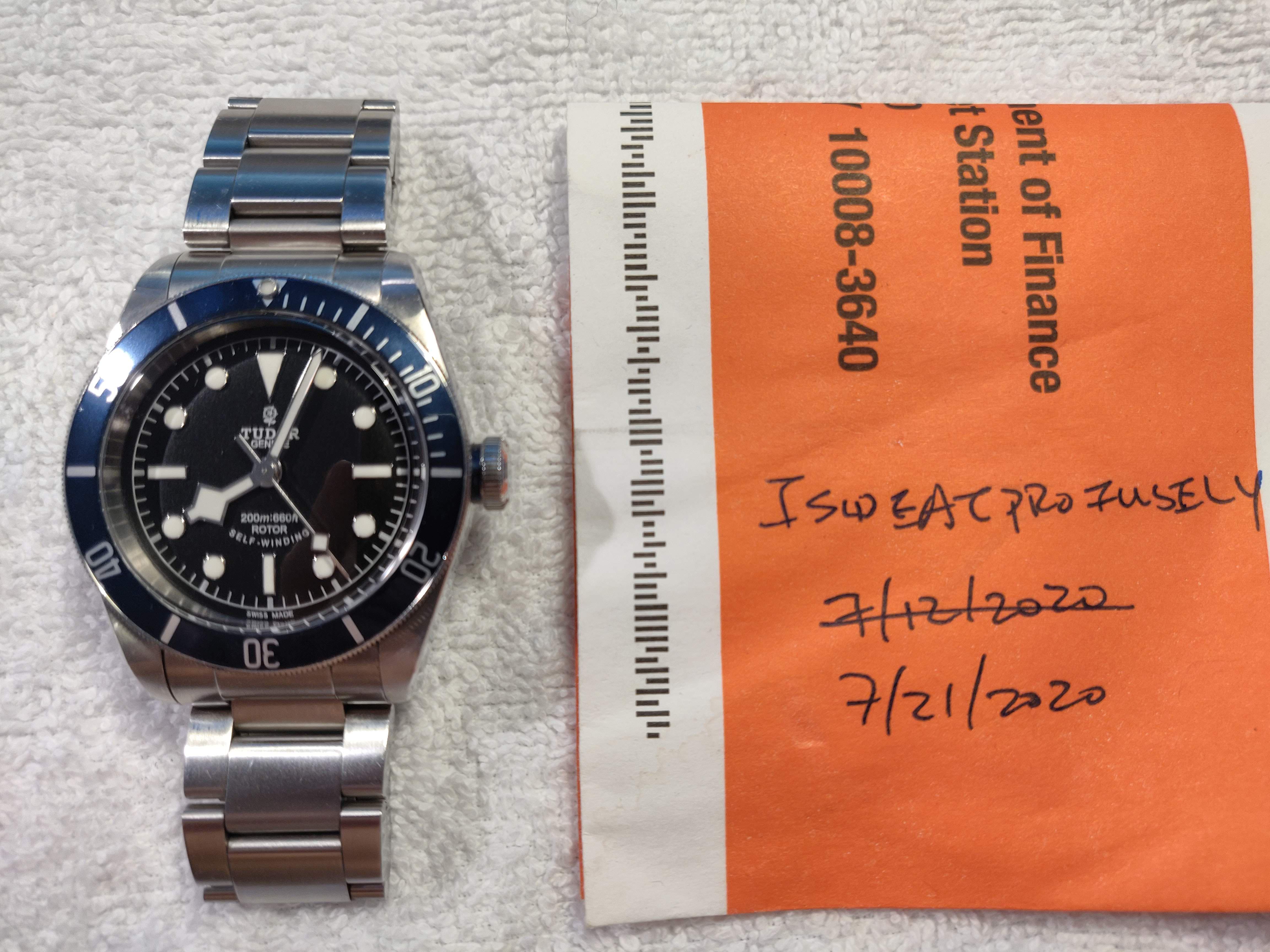 [WTS]Tudor Black Bay Heritage Rose Smiley 79220B (Blue) steel bracelet