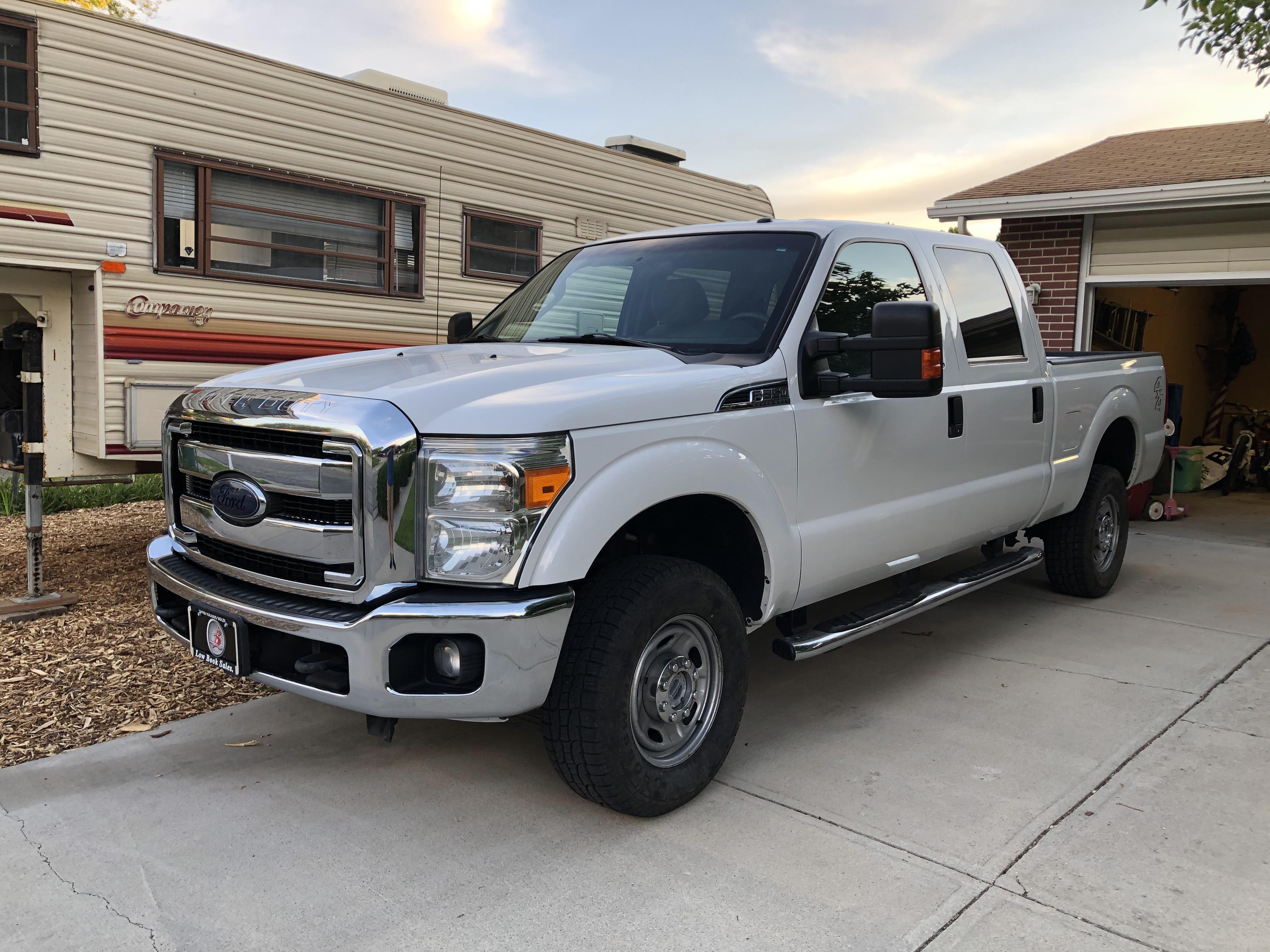 Upgraded from a 2002 F150 Lariat to a 2013 F350 XLT. It should tow that