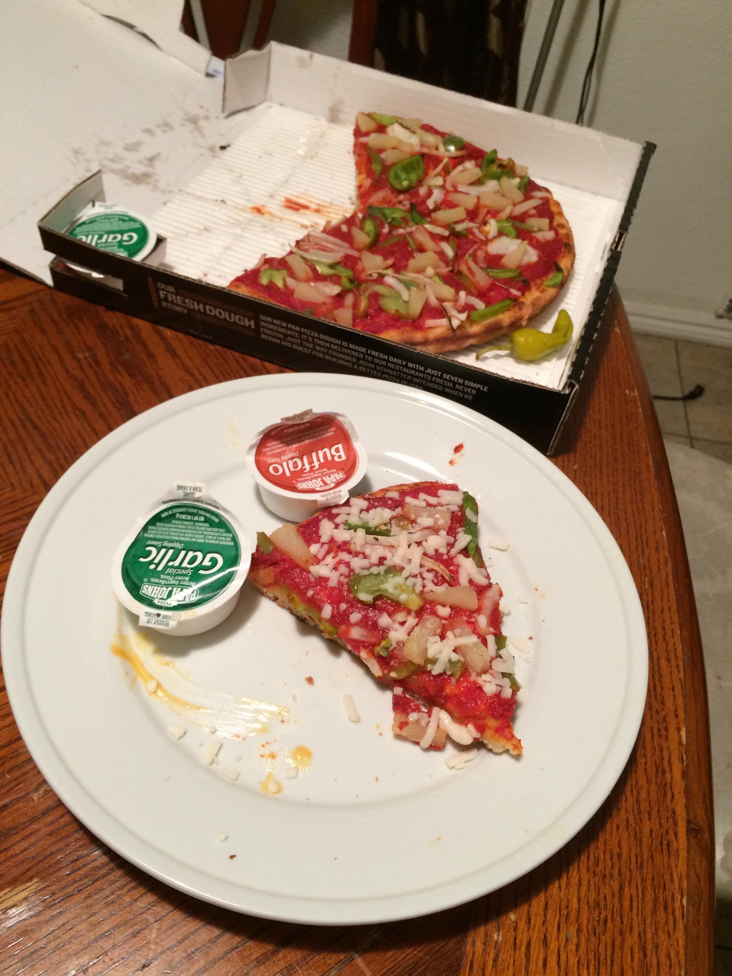 papa johns vegan pizza